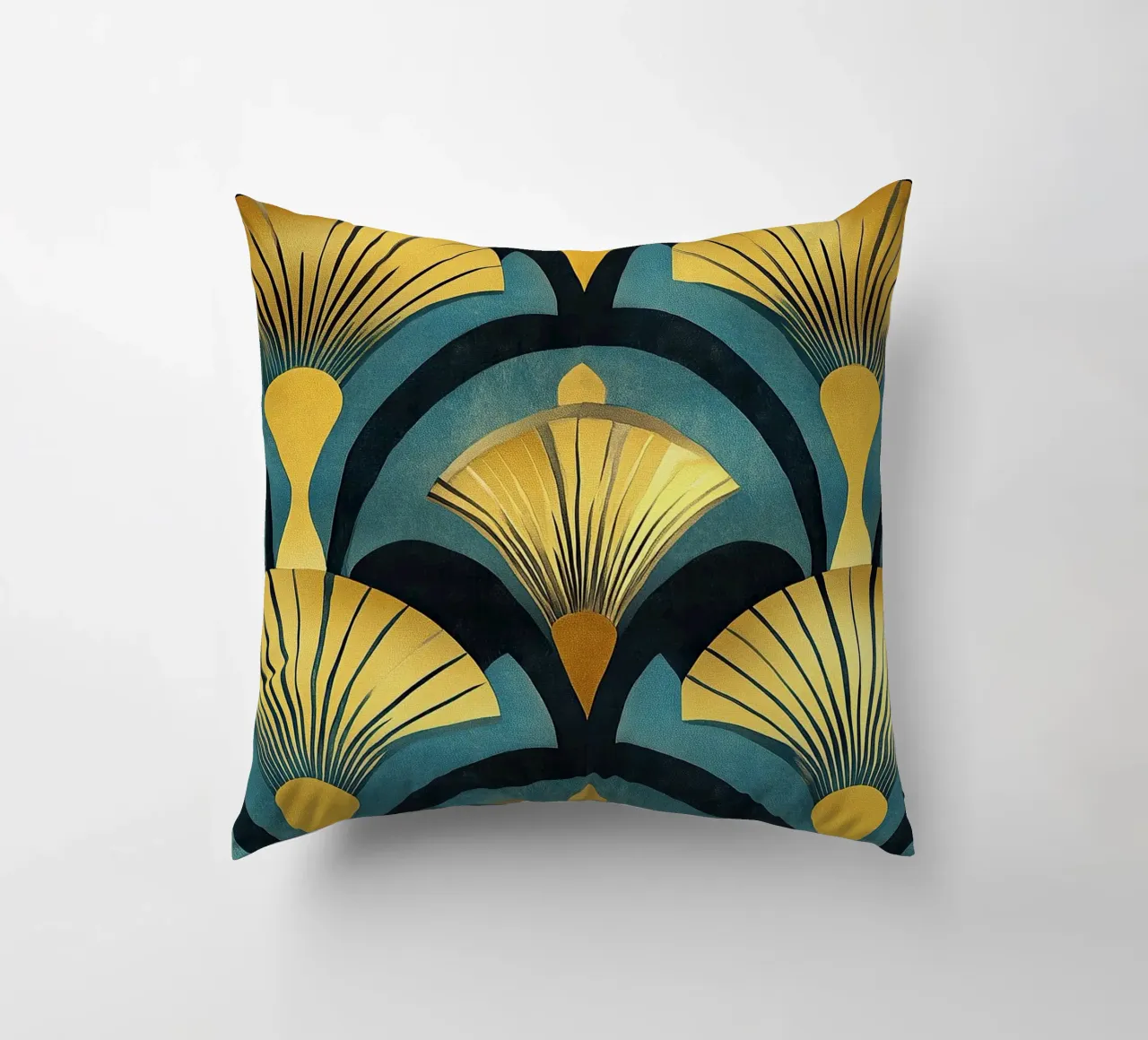 Art déco decorative cushion by Nikis Art Studio