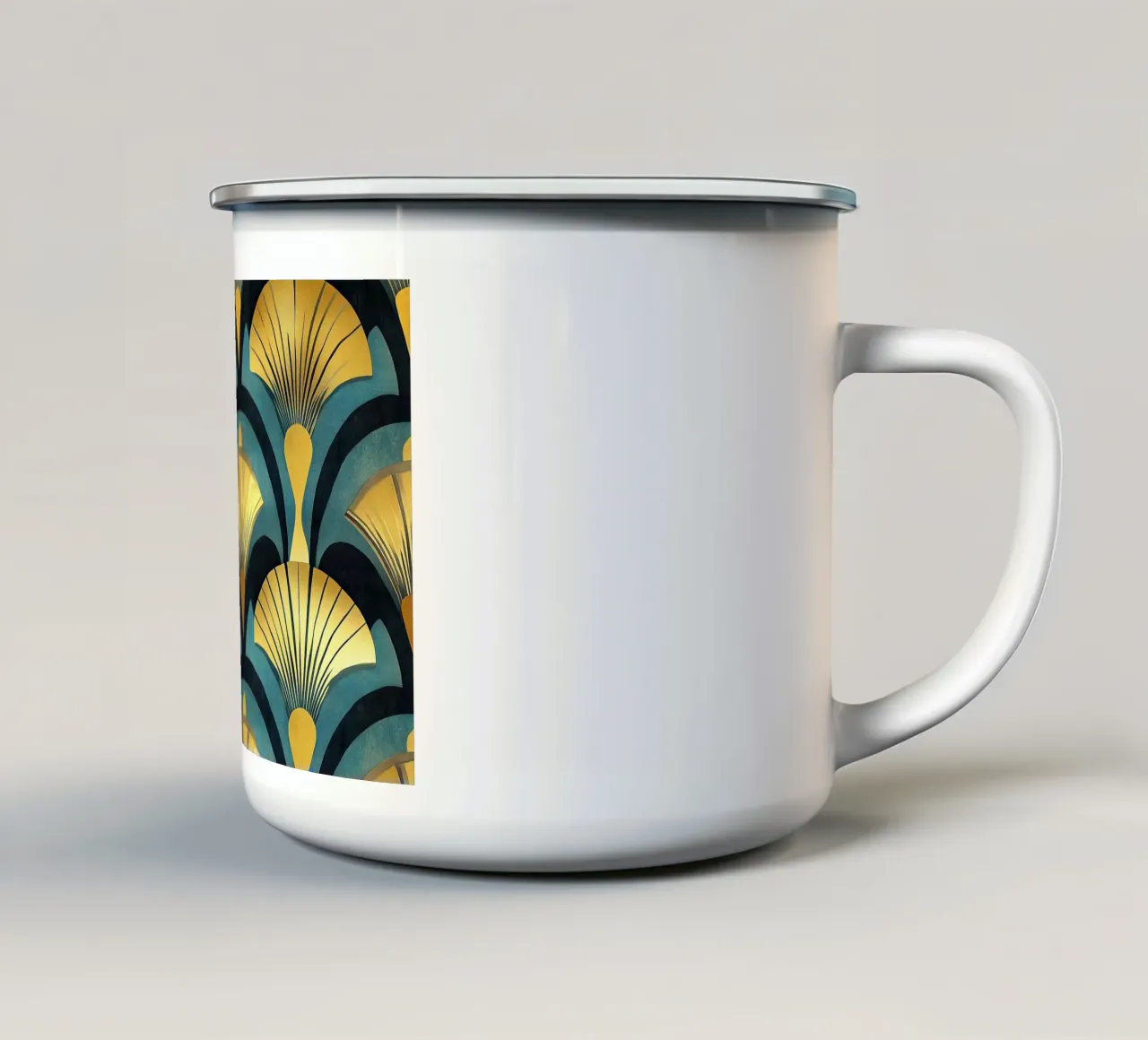 Art déco tazza in smalto da Nikis Art Studio