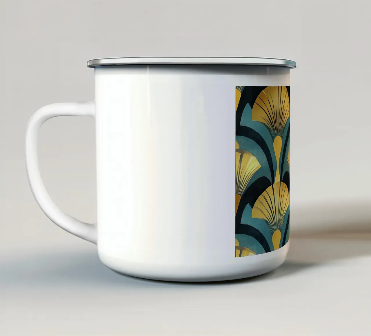 Art déco tazza in smalto da Nikis Art Studio