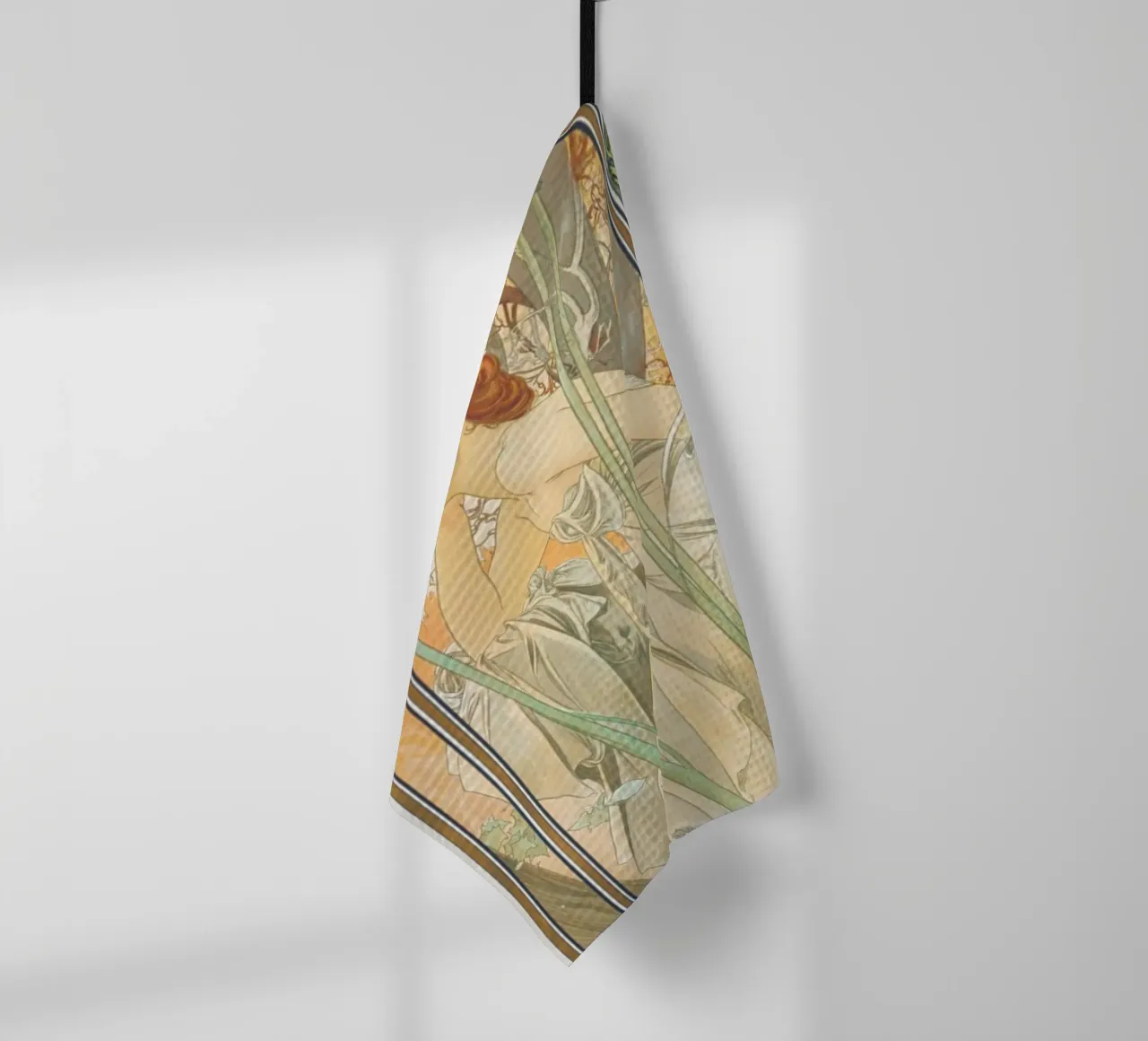 Alfons Mucha - Contemplazione serale canovaccio da cucina da ARTOTHEK