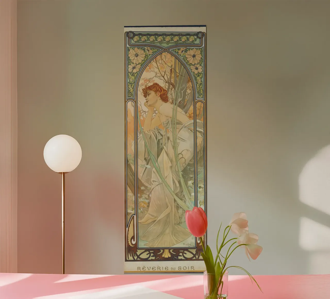 Alfons Mucha - Abendliche Kontemplation Poster von ARTOTHEK