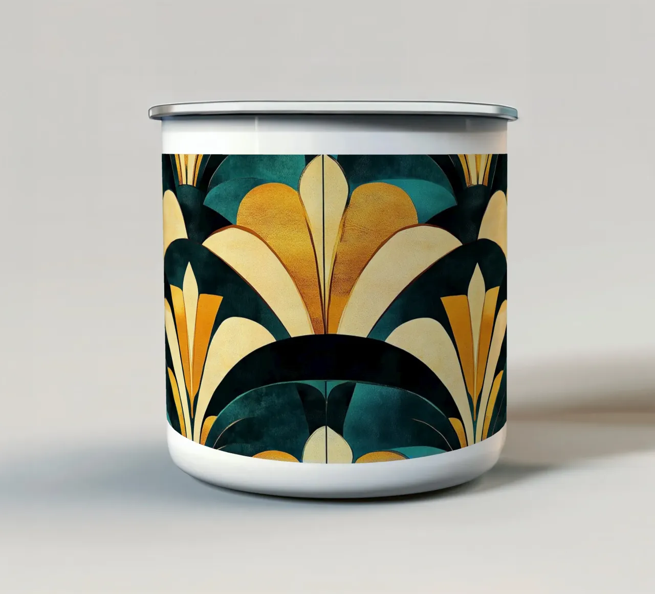 Art déco tazza in smalto da Nikis Art Studio