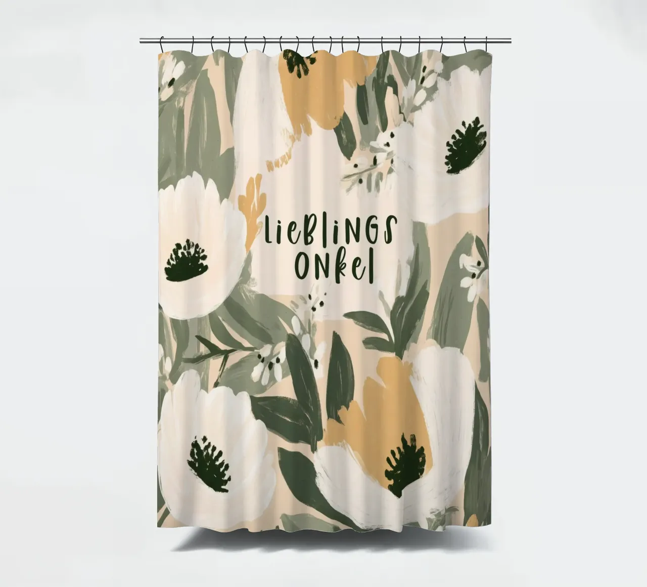 Lieblings Onkel shower curtain by treechild