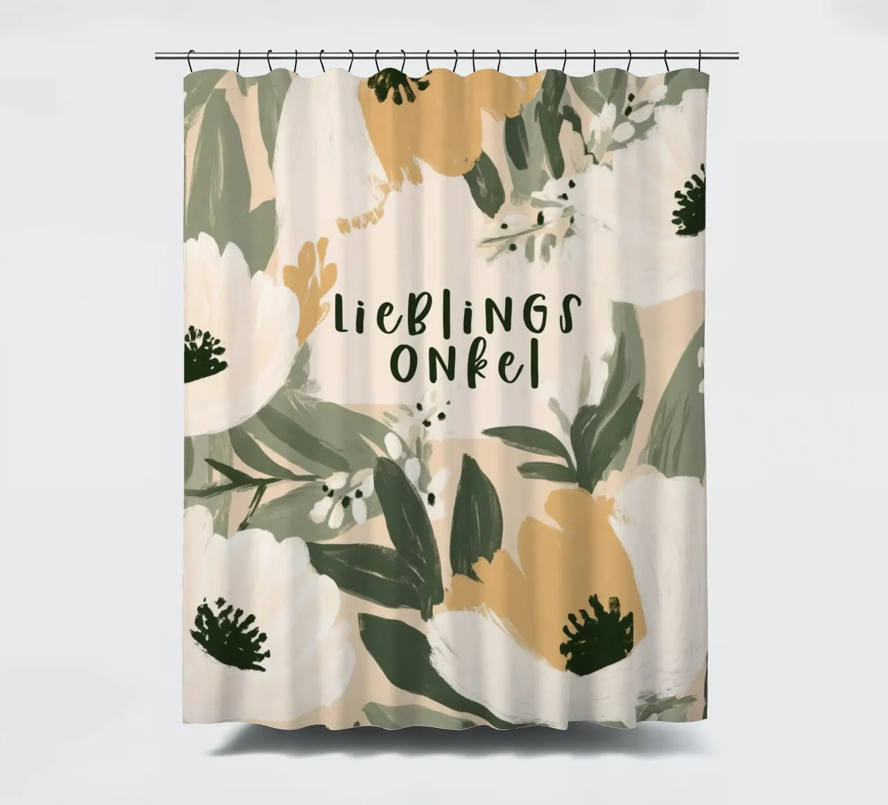 Lieblings Onkel shower curtain by treechild