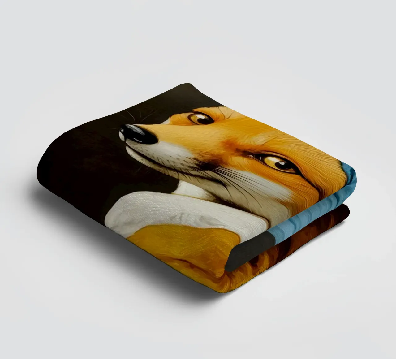 Der Fuchs mit dem Perlenohrring Handtuch von Modern Muse