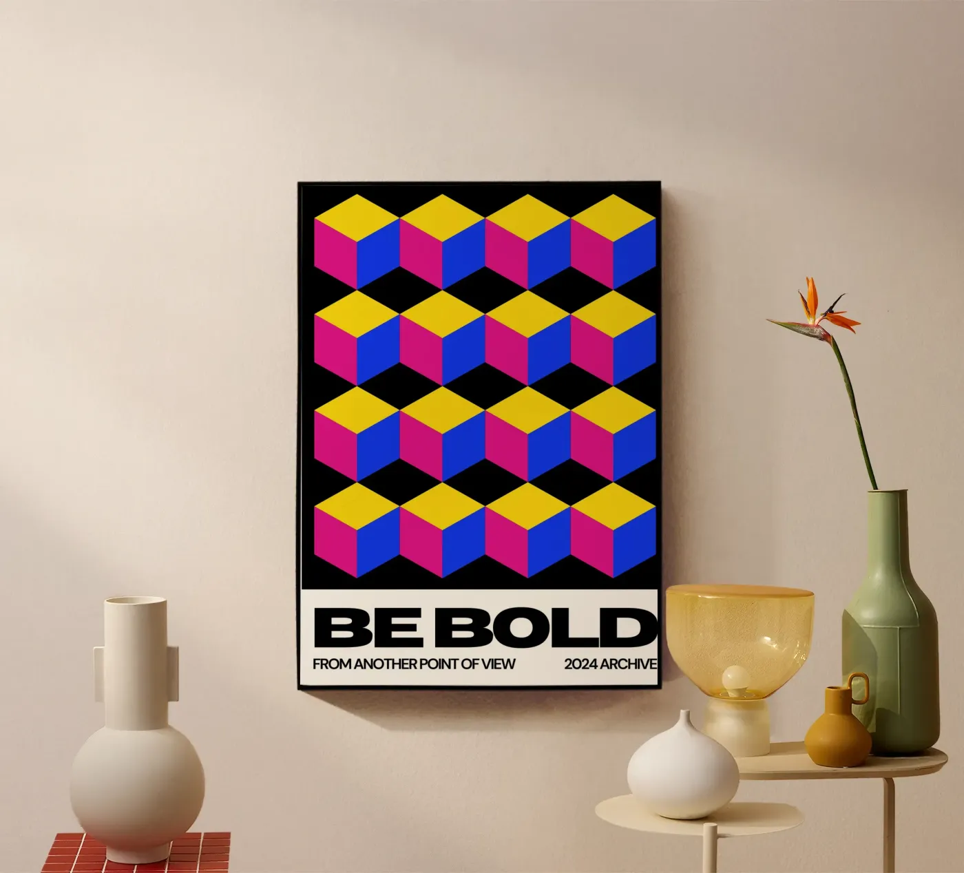 BE BOLD plexiglass da SMRT STUDIO