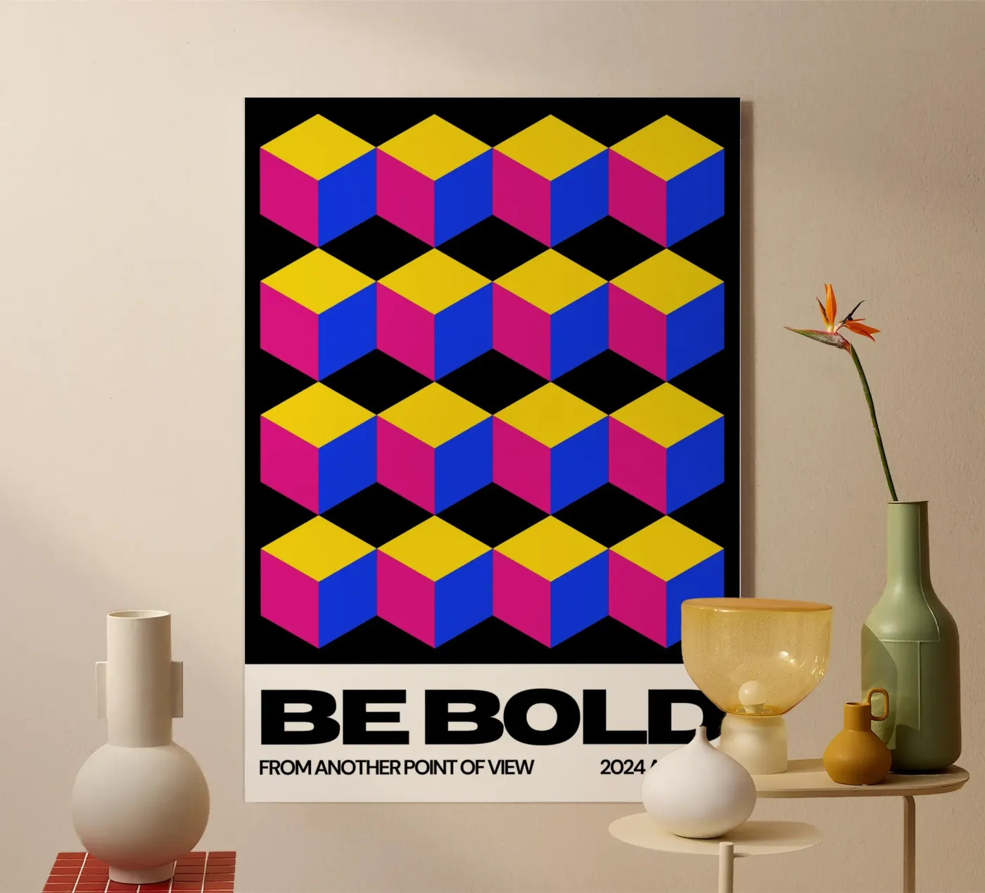 BE BOLD plexiglass da SMRT STUDIO