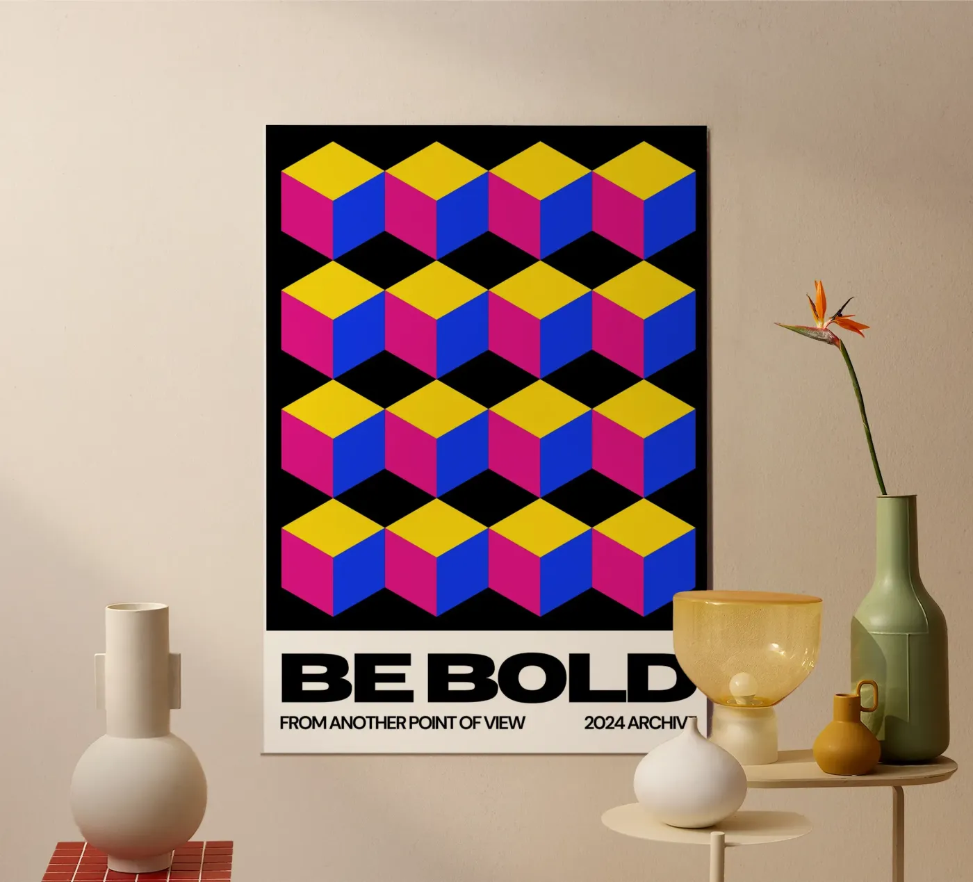 BE BOLD poster da SMRT STUDIO