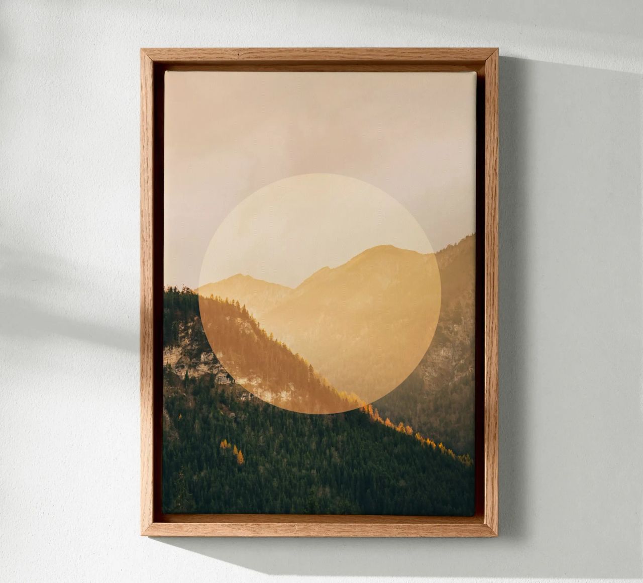 Mania Landscapes Circular 2 Alps (Germany) Leinwand von Mania Print Collection