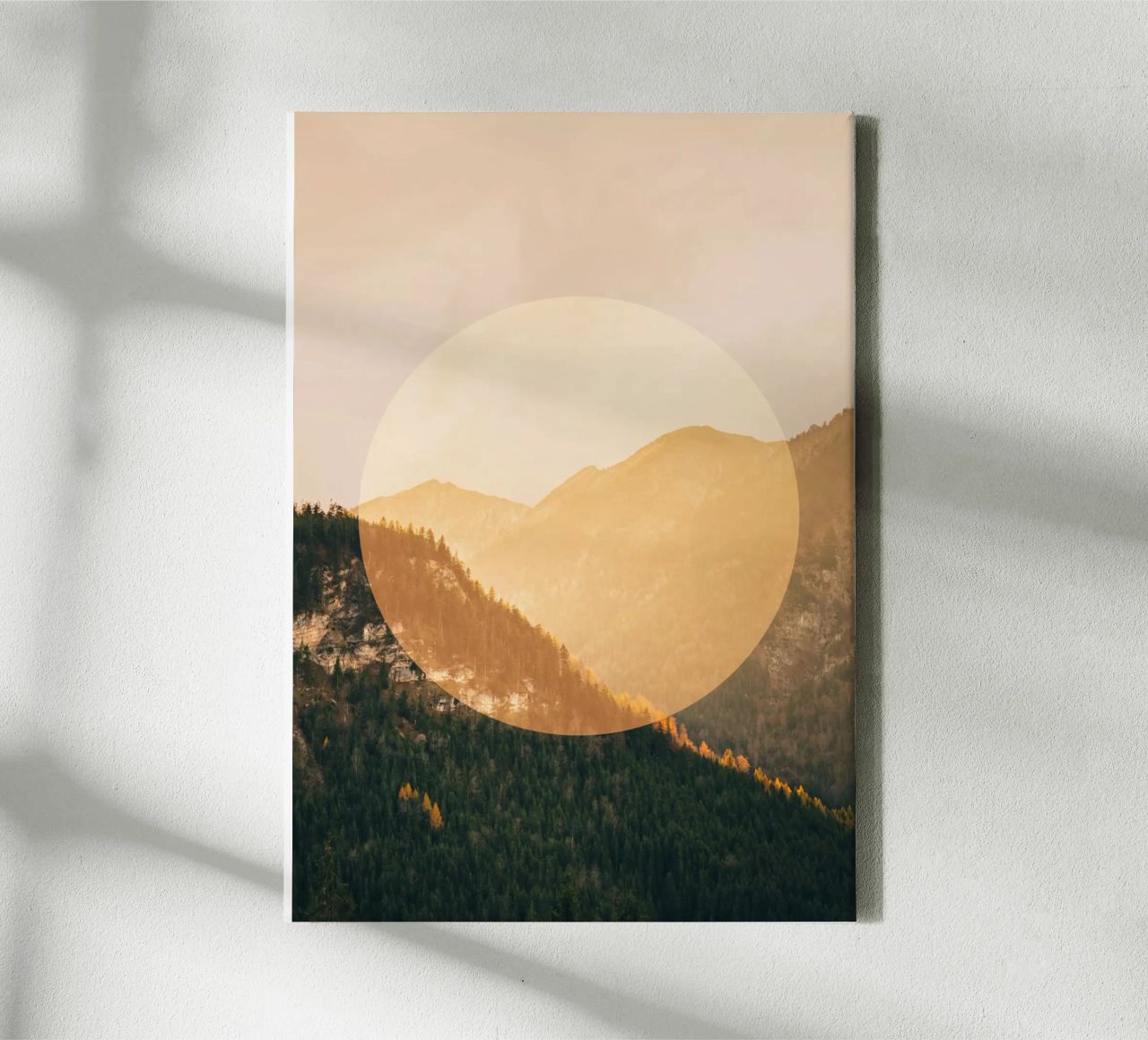 Mania Landscapes Circular 2 Alps (Germany) Leinwand von Mania Print Collection