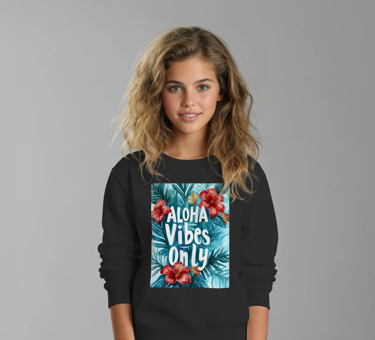 Aloha Vibes Only felpa bambino da treechild