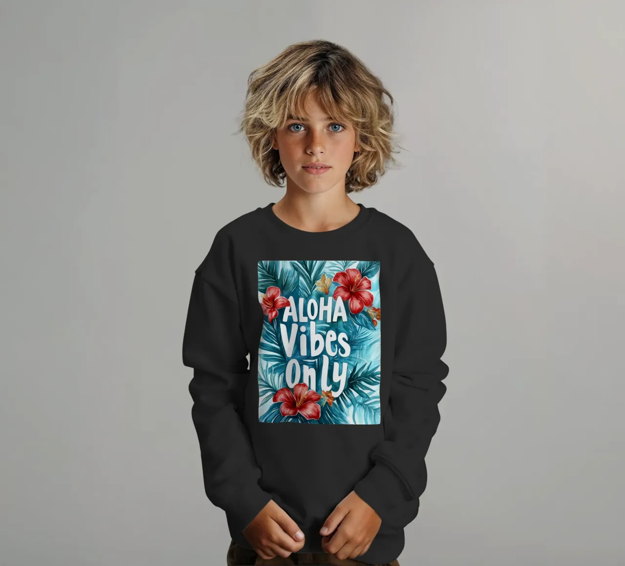 Aloha Vibes Only felpa bambino da treechild