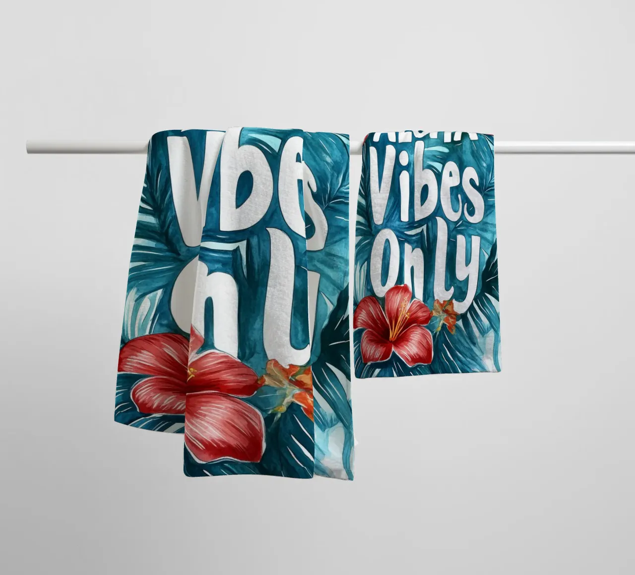 Aloha Vibes Only Handtuch von treechild