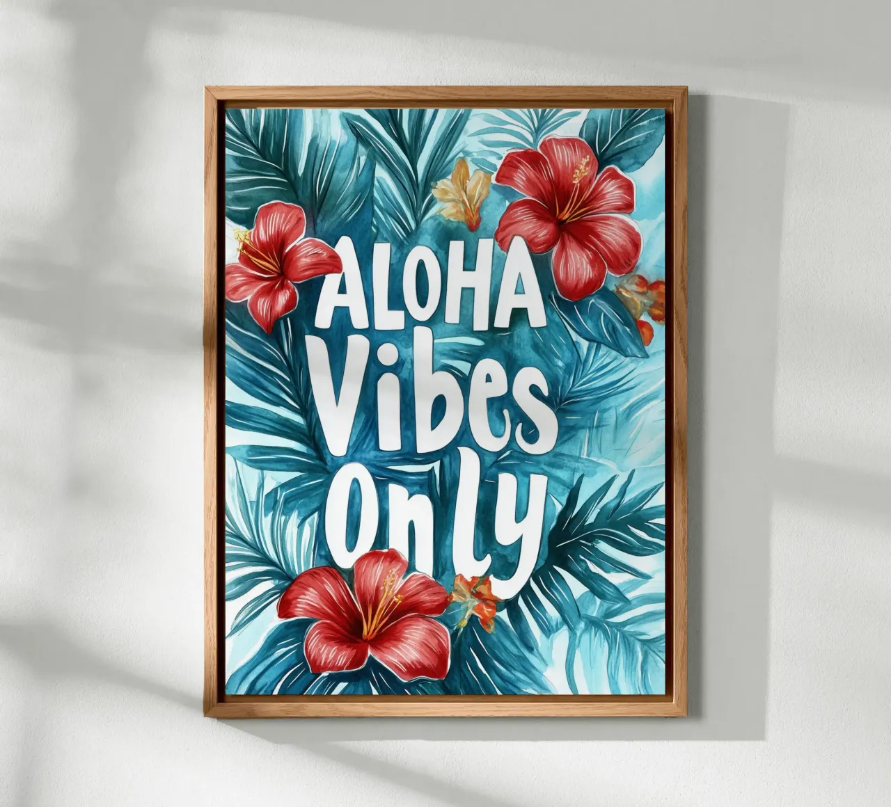 Aloha Vibes Only alluminio dibond da treechild