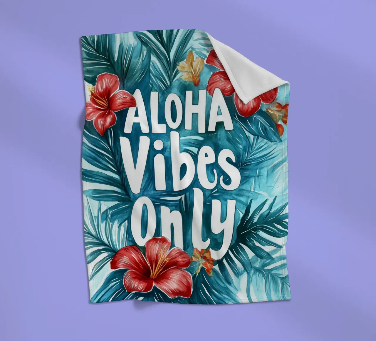 Aloha Vibes Only coperta in pile da treechild