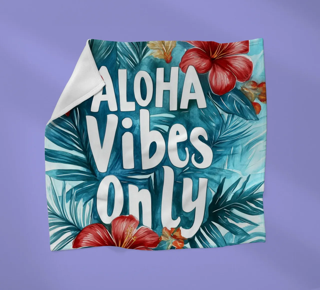 Aloha Vibes Only coperta in pile da treechild