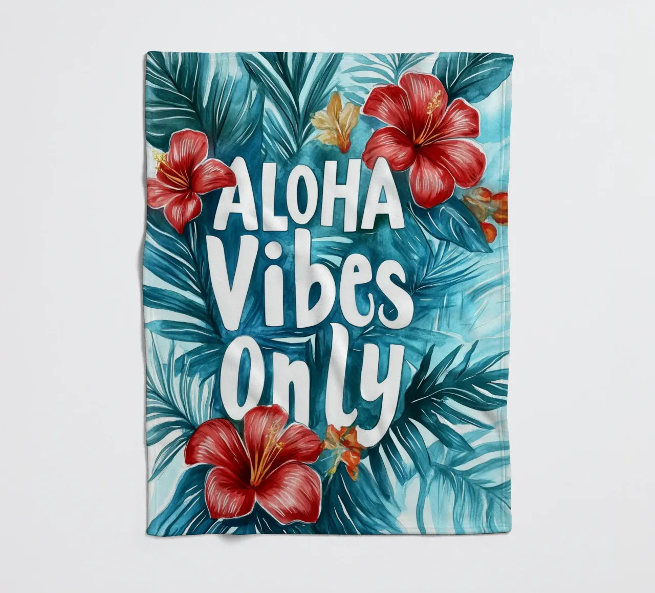 Aloha Vibes Only coperta in pile da treechild