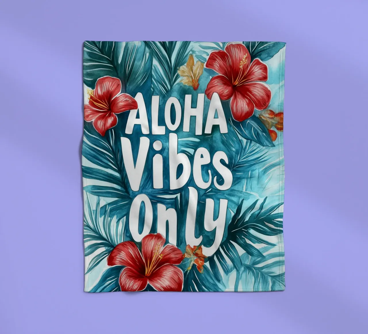 Aloha Vibes Only coperta in pile da treechild