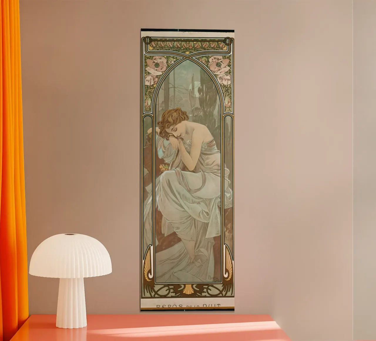 Alfons Mucha - Die Nachtruhe Hahnemühle von ARTOTHEK