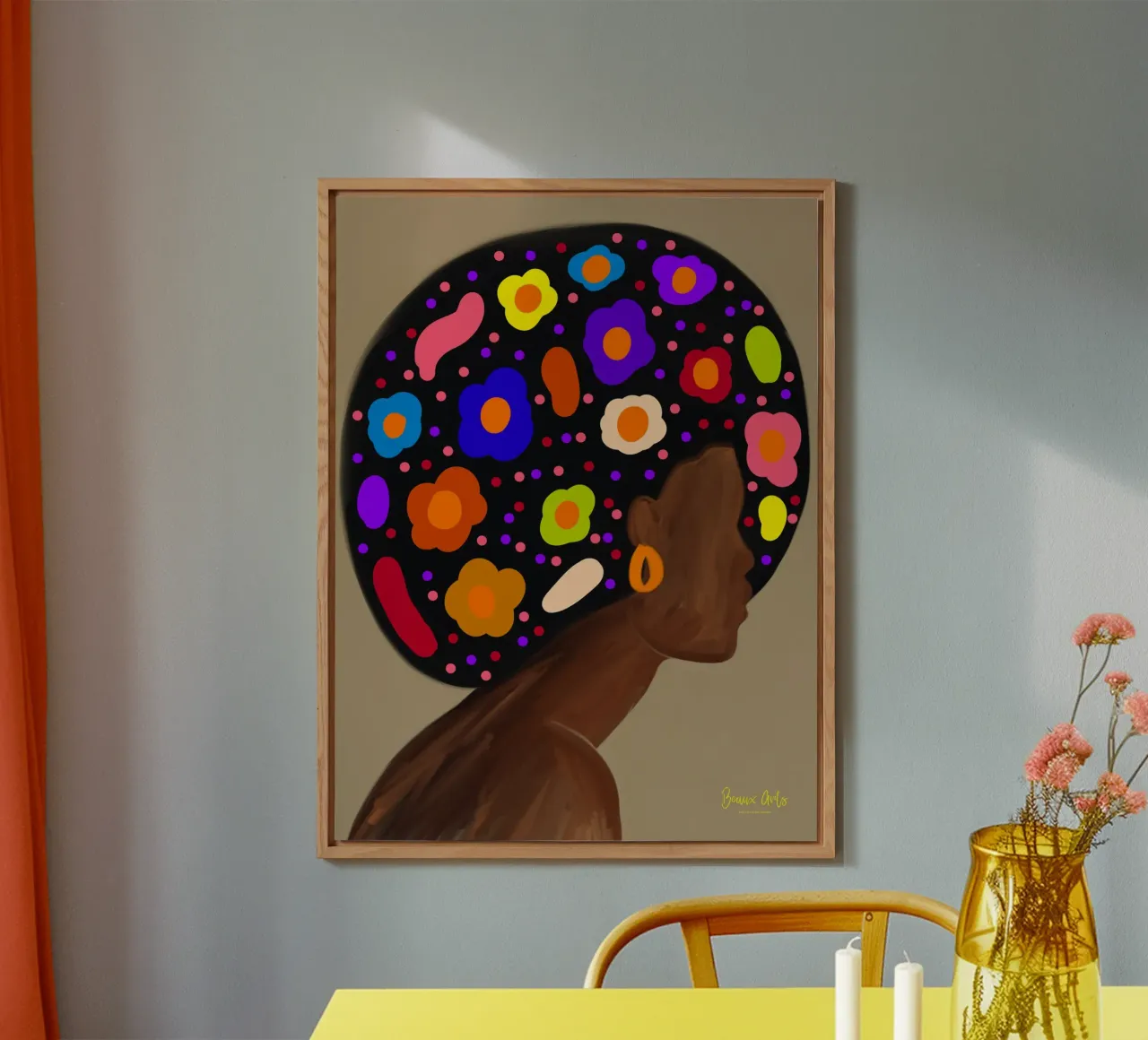 Afro Prism Alu-Dibond von Mathudace Créas