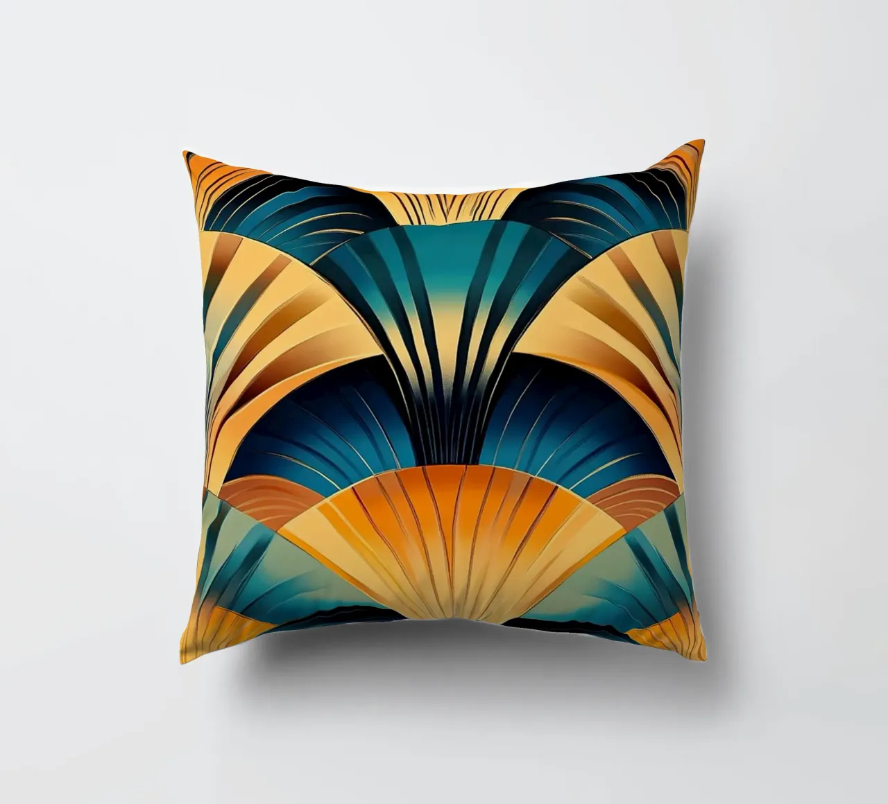 Art déco "Echoes of Refinement" cuscino da Nikis Art Studio