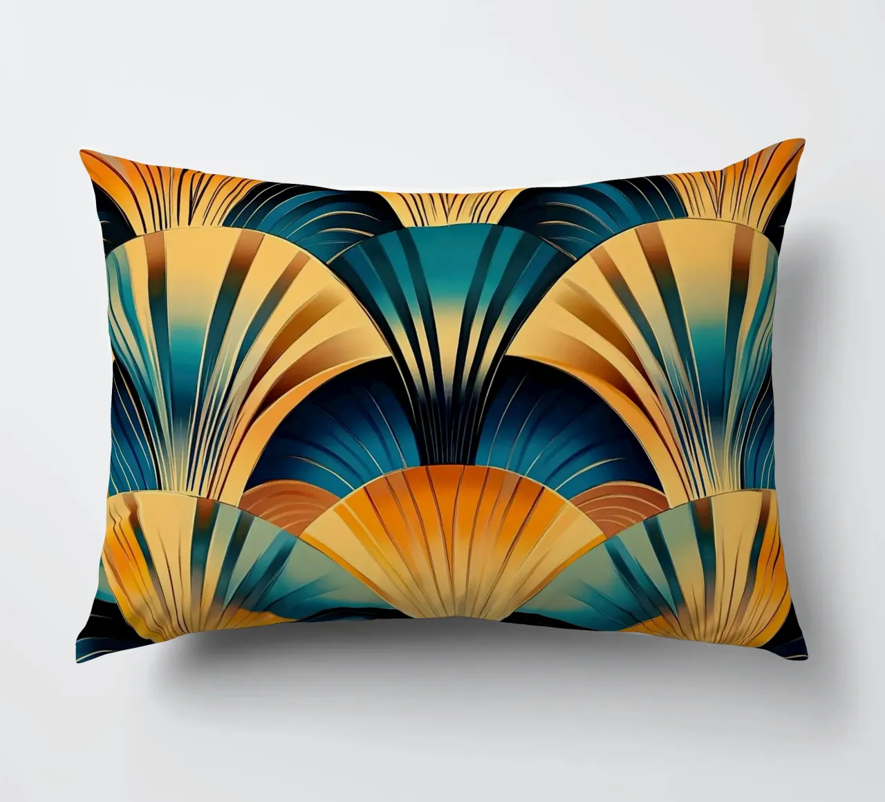 Art déco "Echoes of Refinement" cuscino da Nikis Art Studio