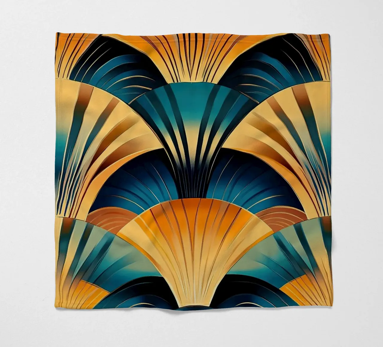 Art déco "Echoes of Refinement" coperta in pile da Nikis Art Studio