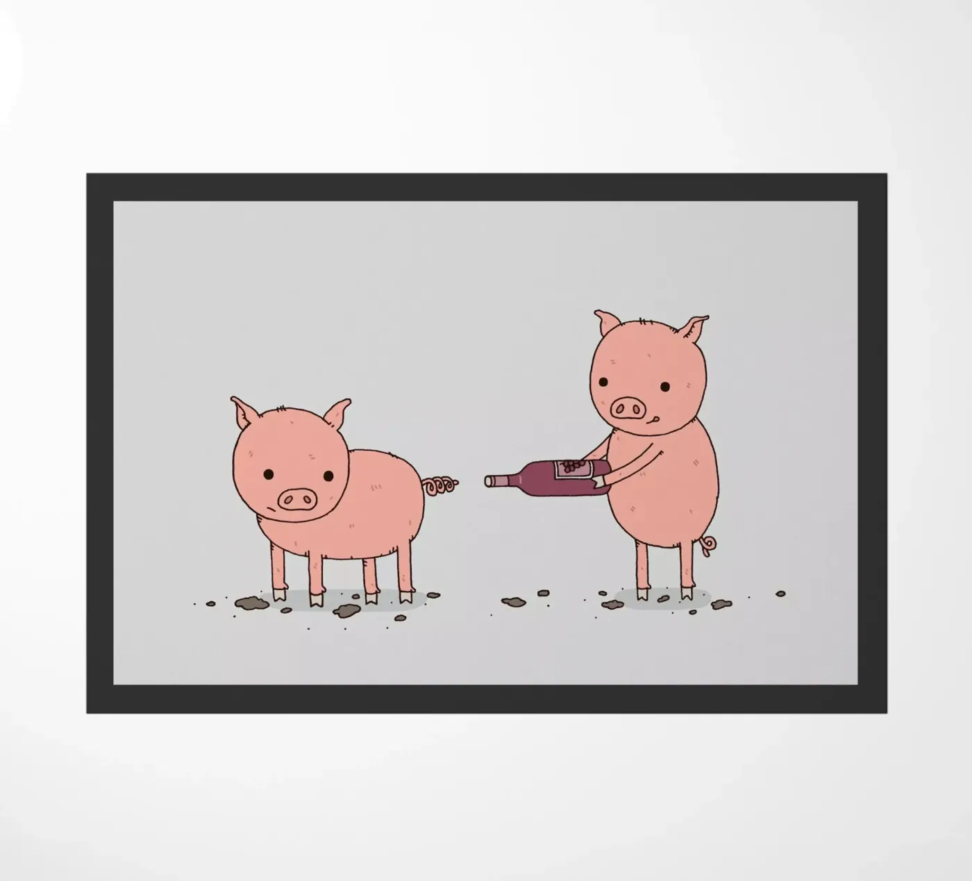 That'll Do Pig doormat by Jaco Haasbroek