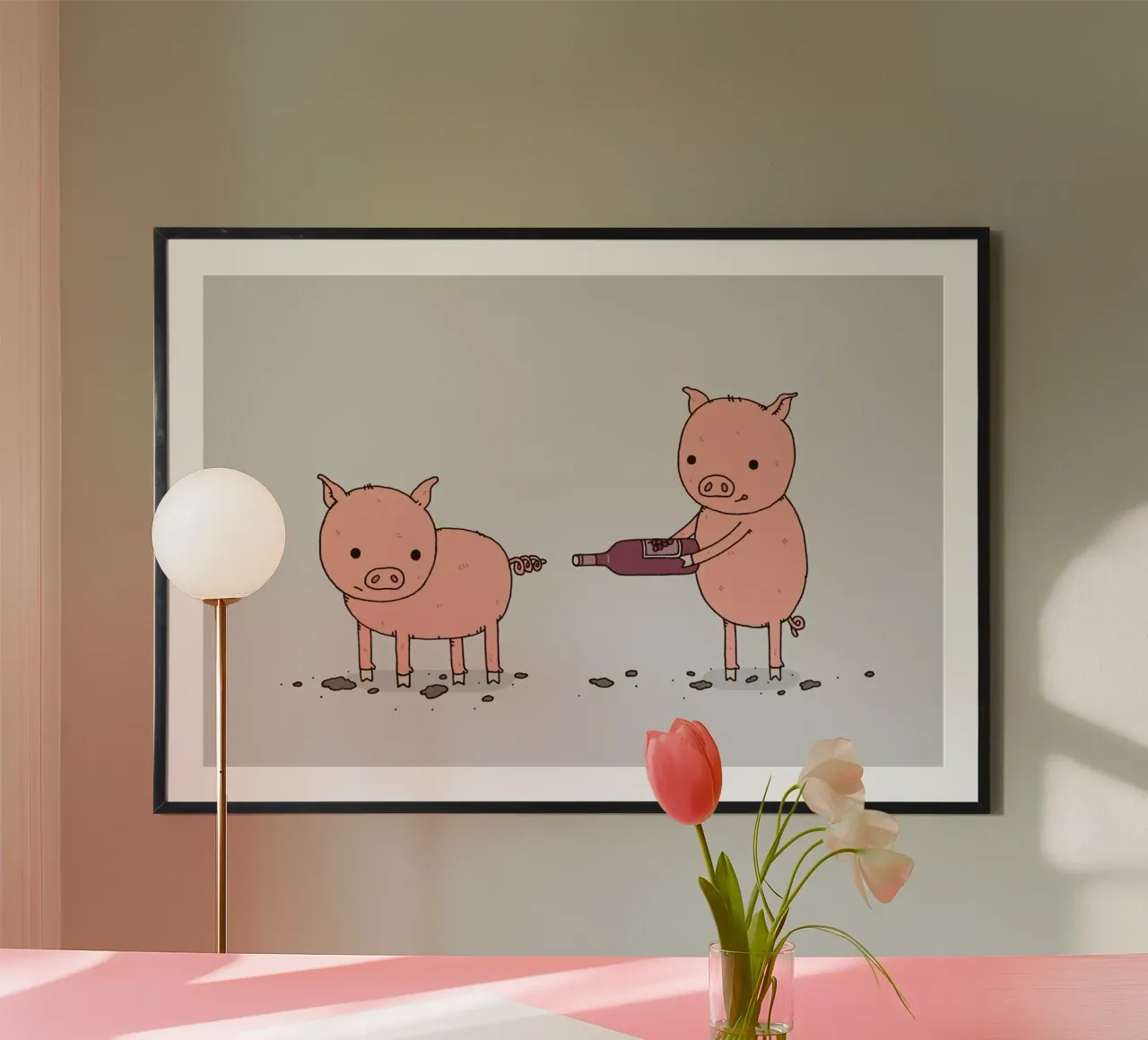 That'll Do Pig carta hahnemühle da Jaco Haasbroek