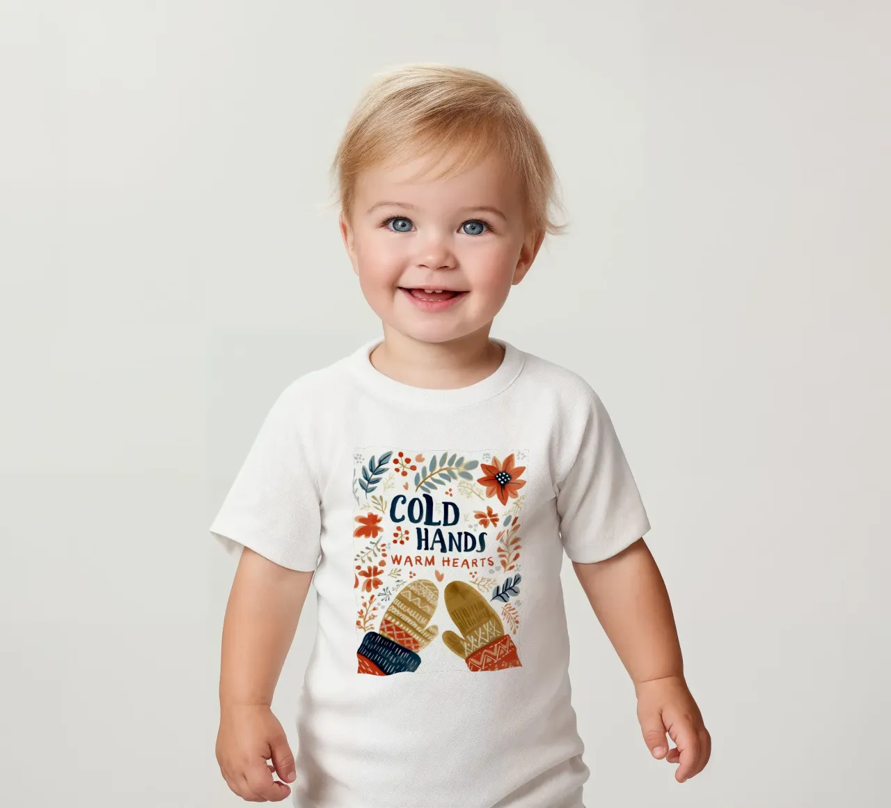 Cold Hands Warm Hearts Baby T-Shirt von treechild