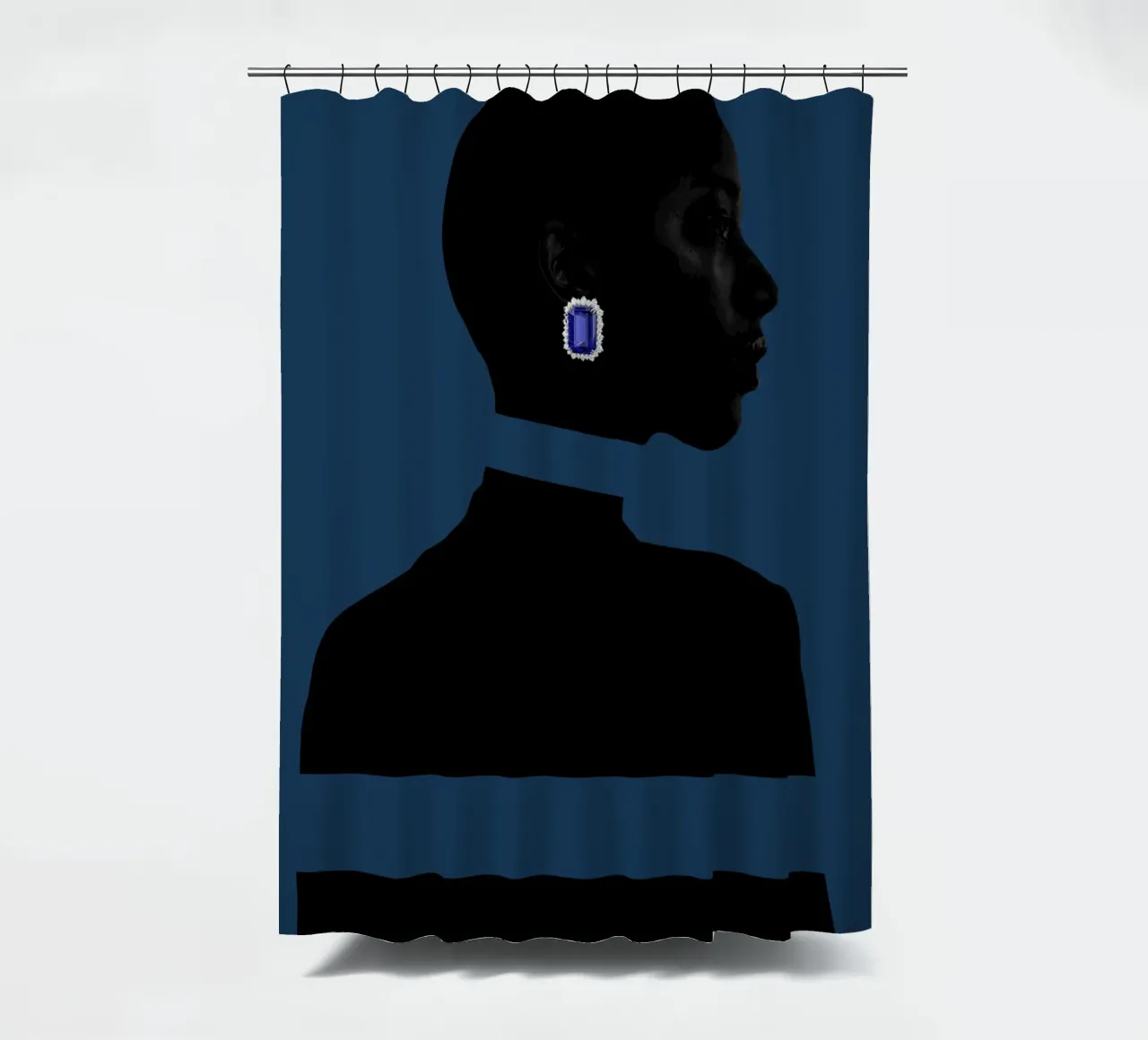 Eclat d'Afro shower curtain by Mathudace Créas