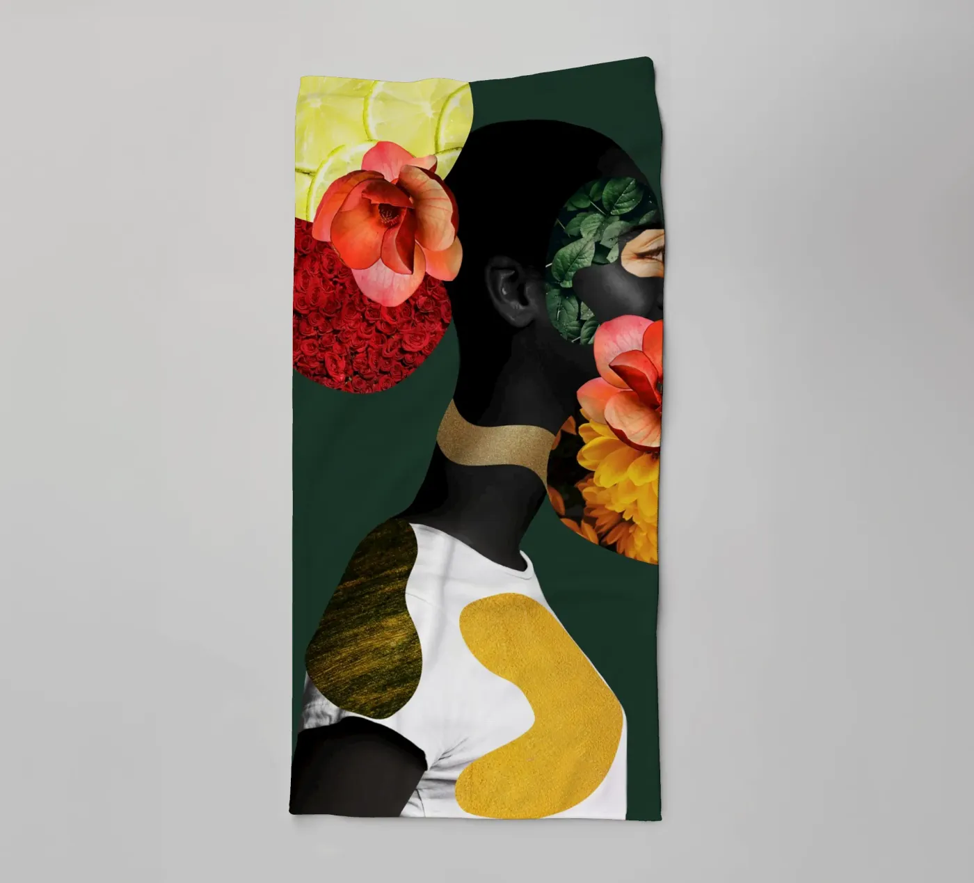Afro Aurora badhanddoek van Mathudace Créas