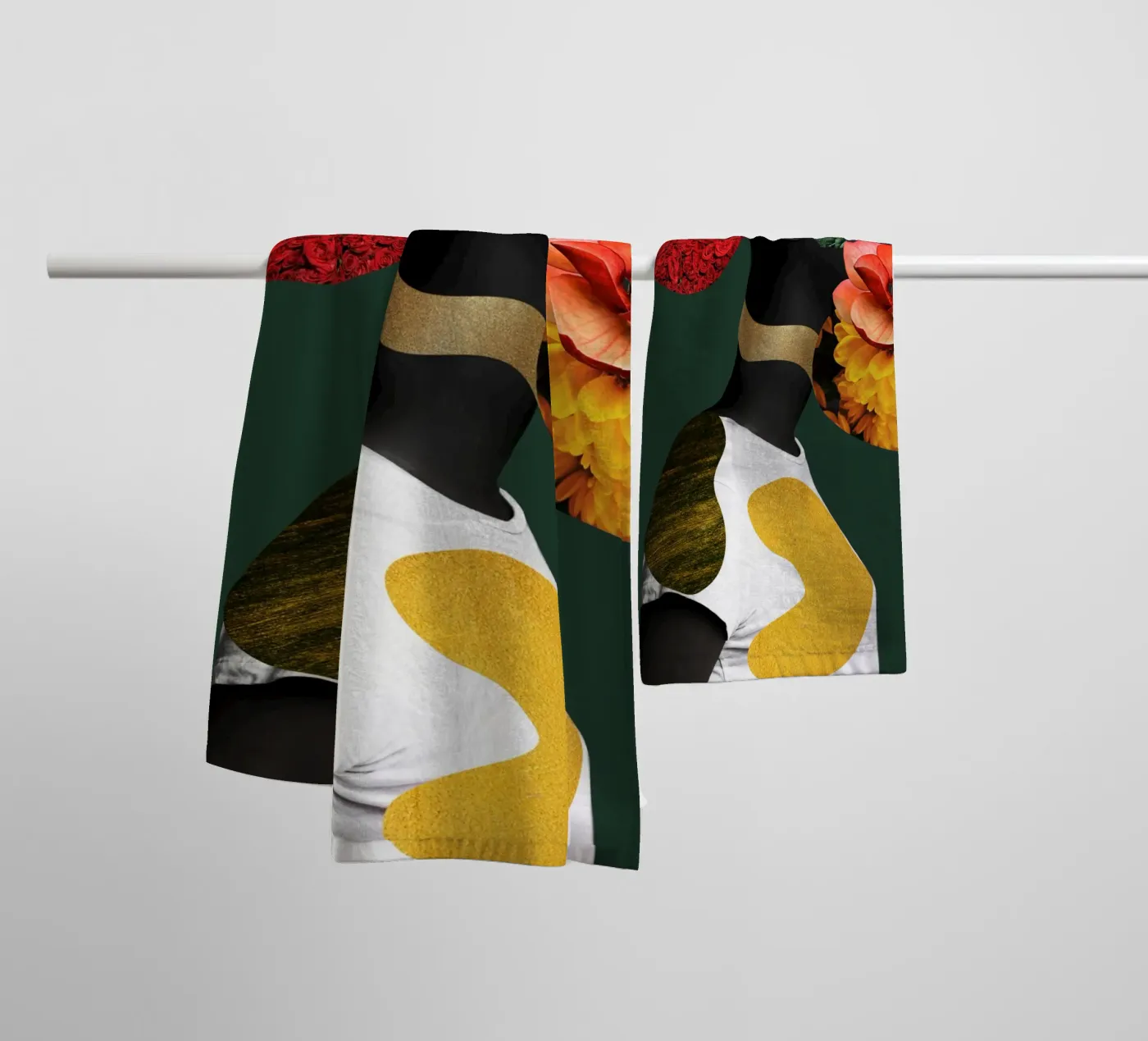 Afro Aurora badhanddoek van Mathudace Créas