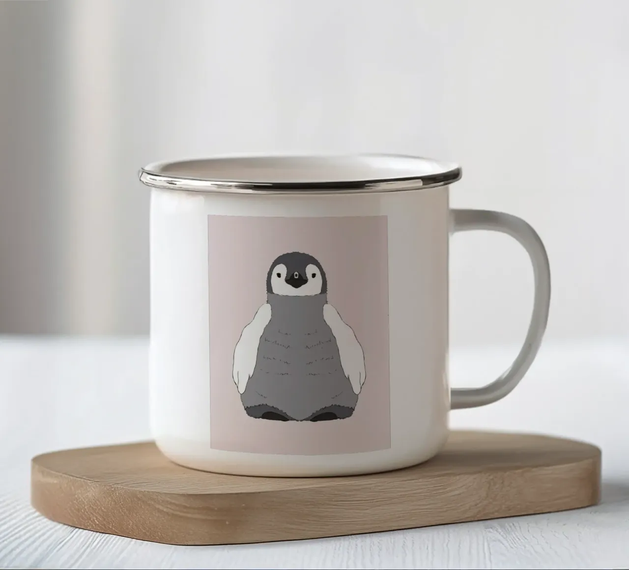 Pinguin Baby tazza in smalto da BAINAI