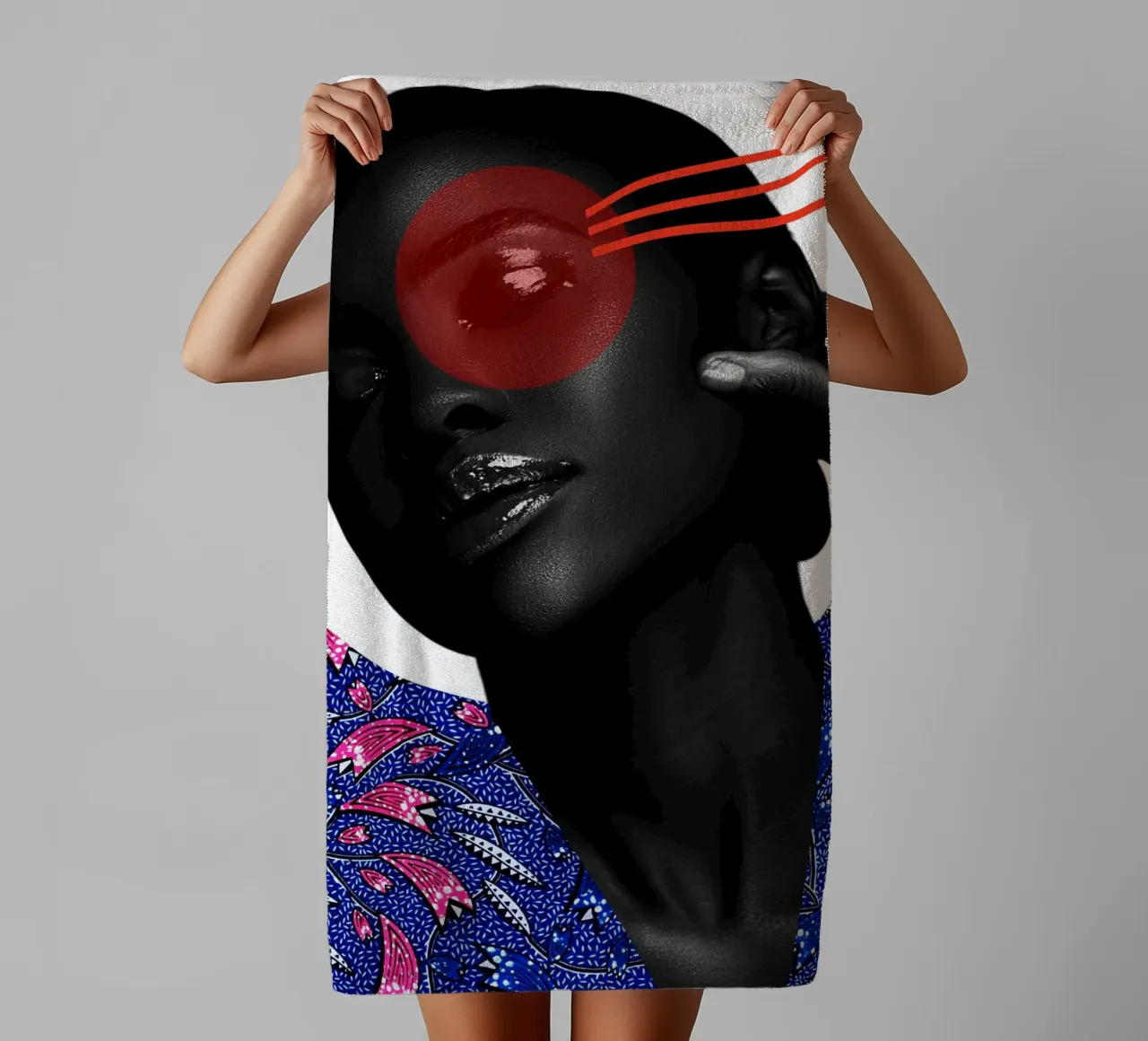 Afro Infinity badhanddoek van Mathudace Créas