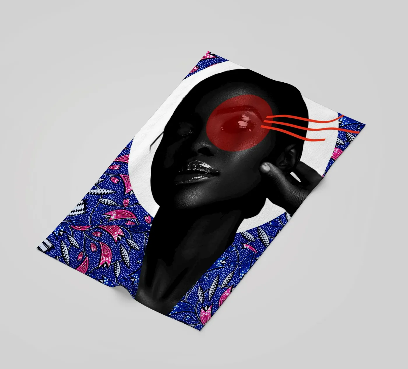 Afro Infinity strandhanddoek van Mathudace Créas