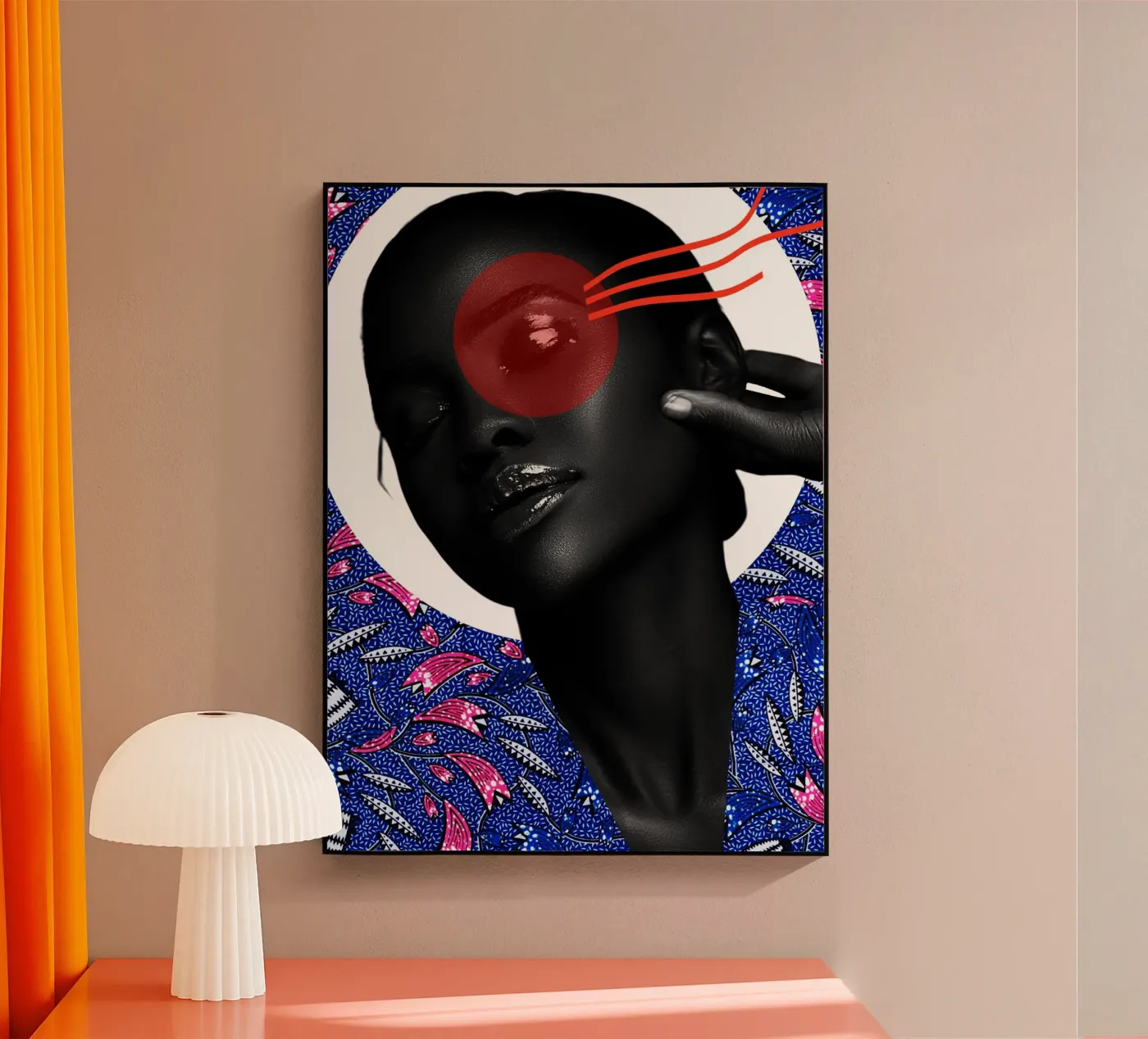 Afro Infinity Acryl-Glas von Mathudace Créas