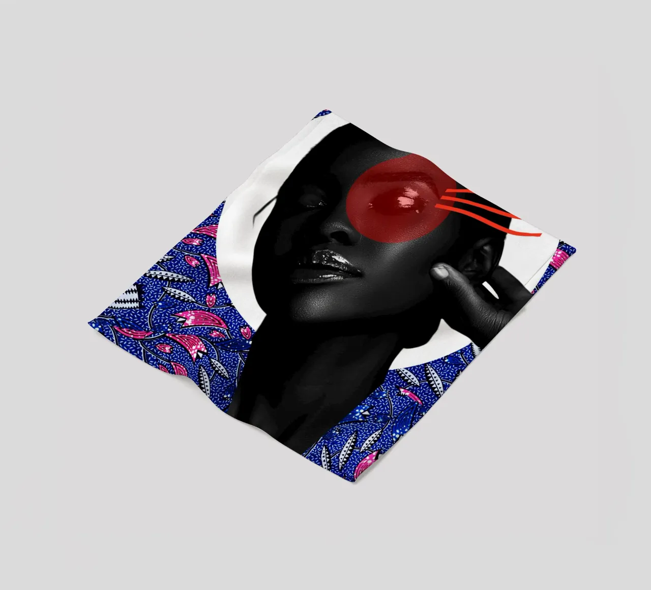 Afro Infinity coperta in pile da Mathudace Créas