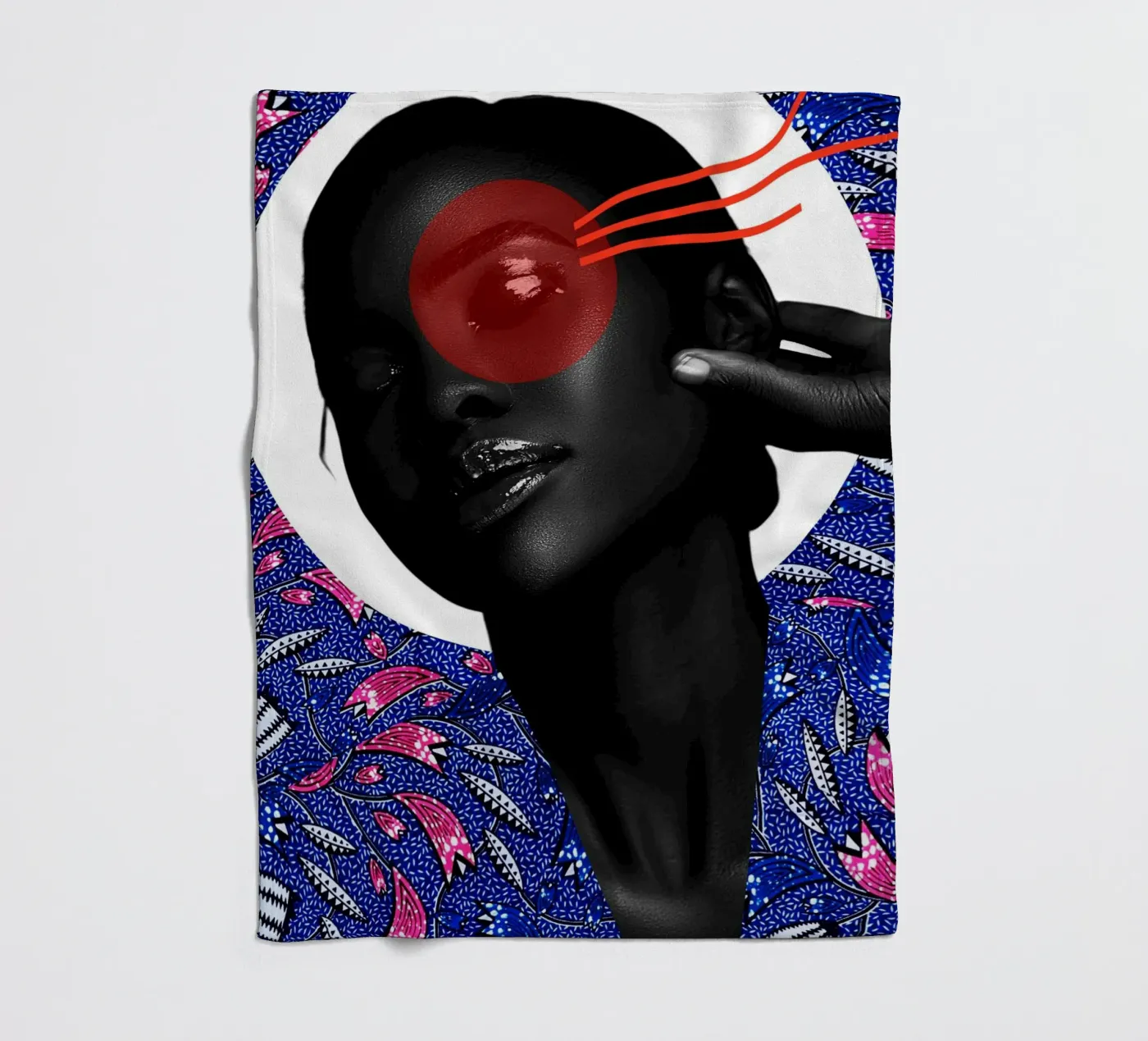 Afro Infinity Fleecedecke von Mathudace Créas