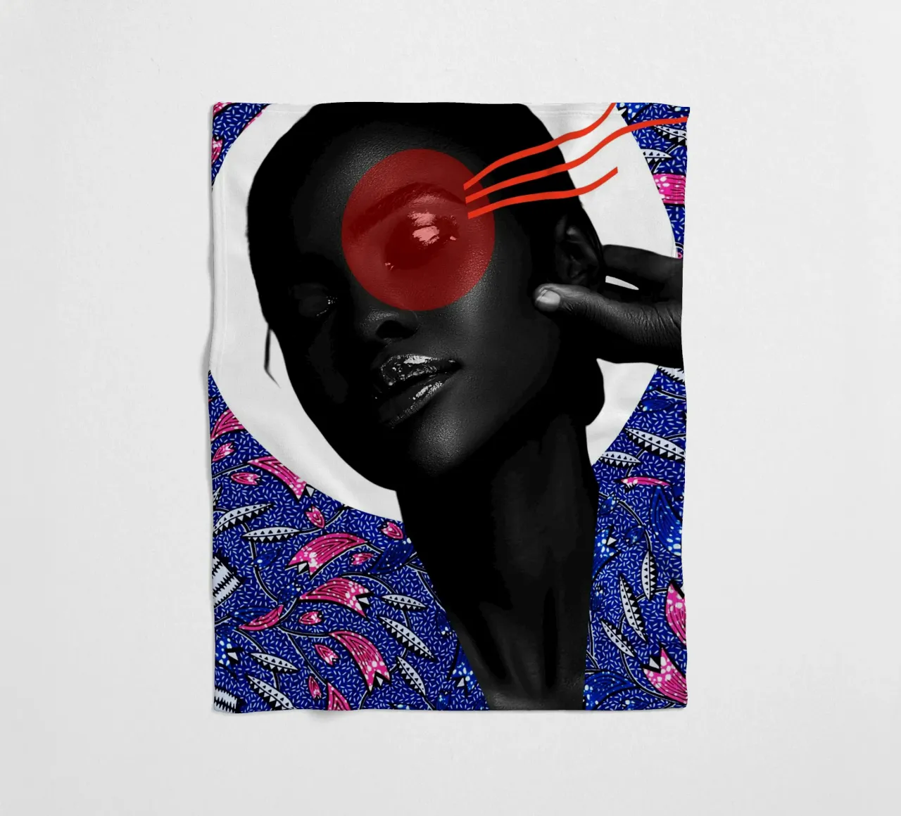 Afro Infinity fleecedeken van Mathudace Créas