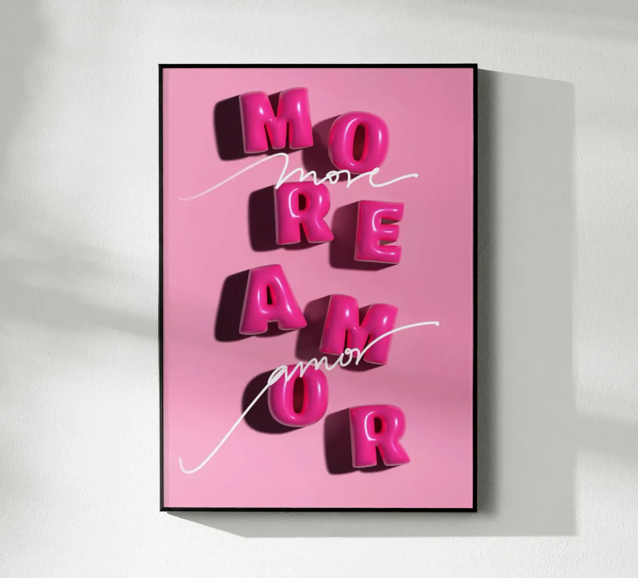 MORE AMOR plexiglass da Einfach Uebel