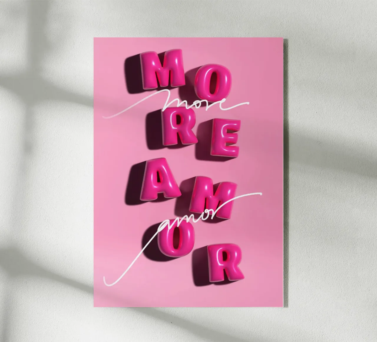 MORE AMOR plexiglass da Einfach Uebel