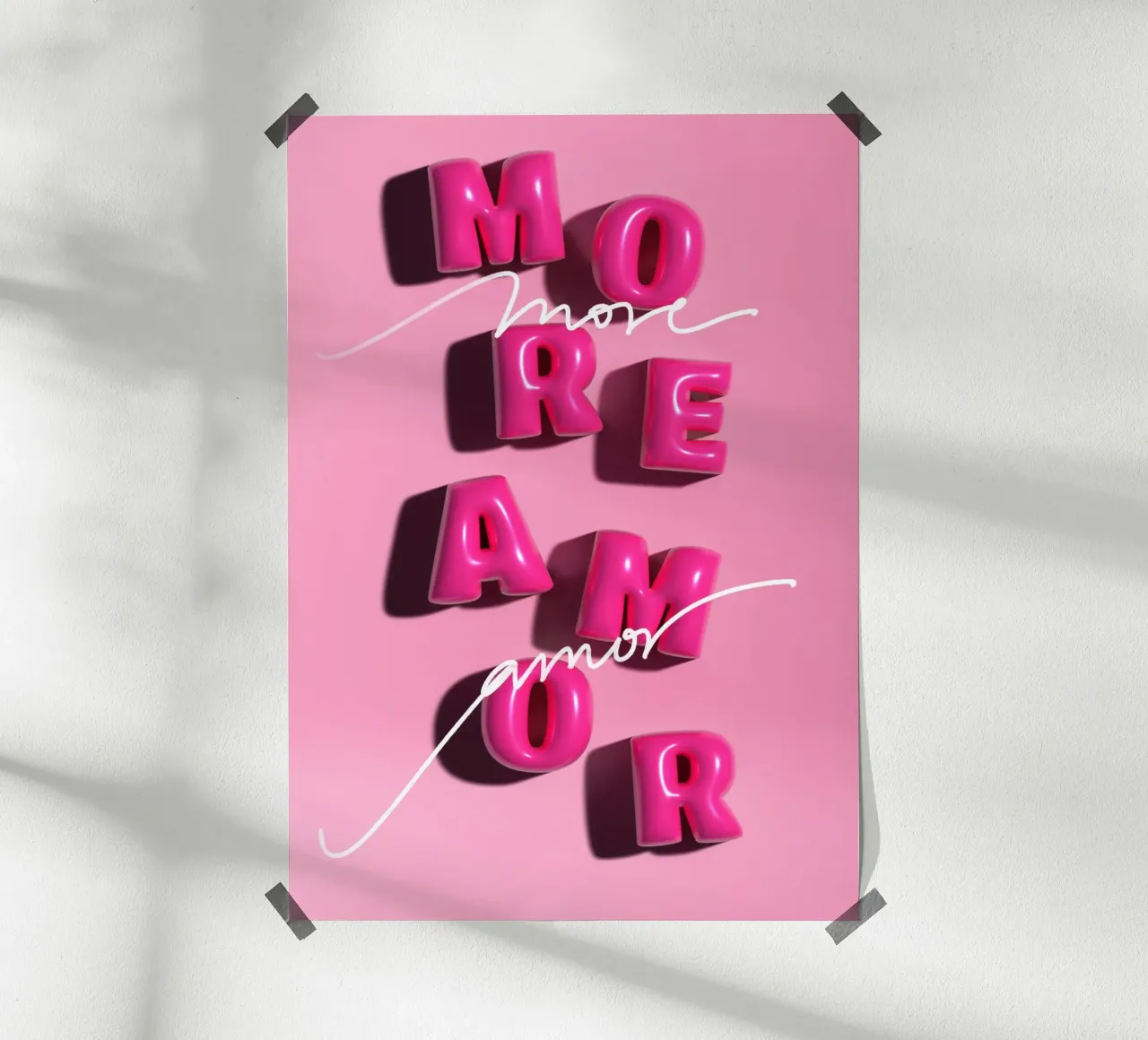 MORE AMOR poster da SMRT STUDIO