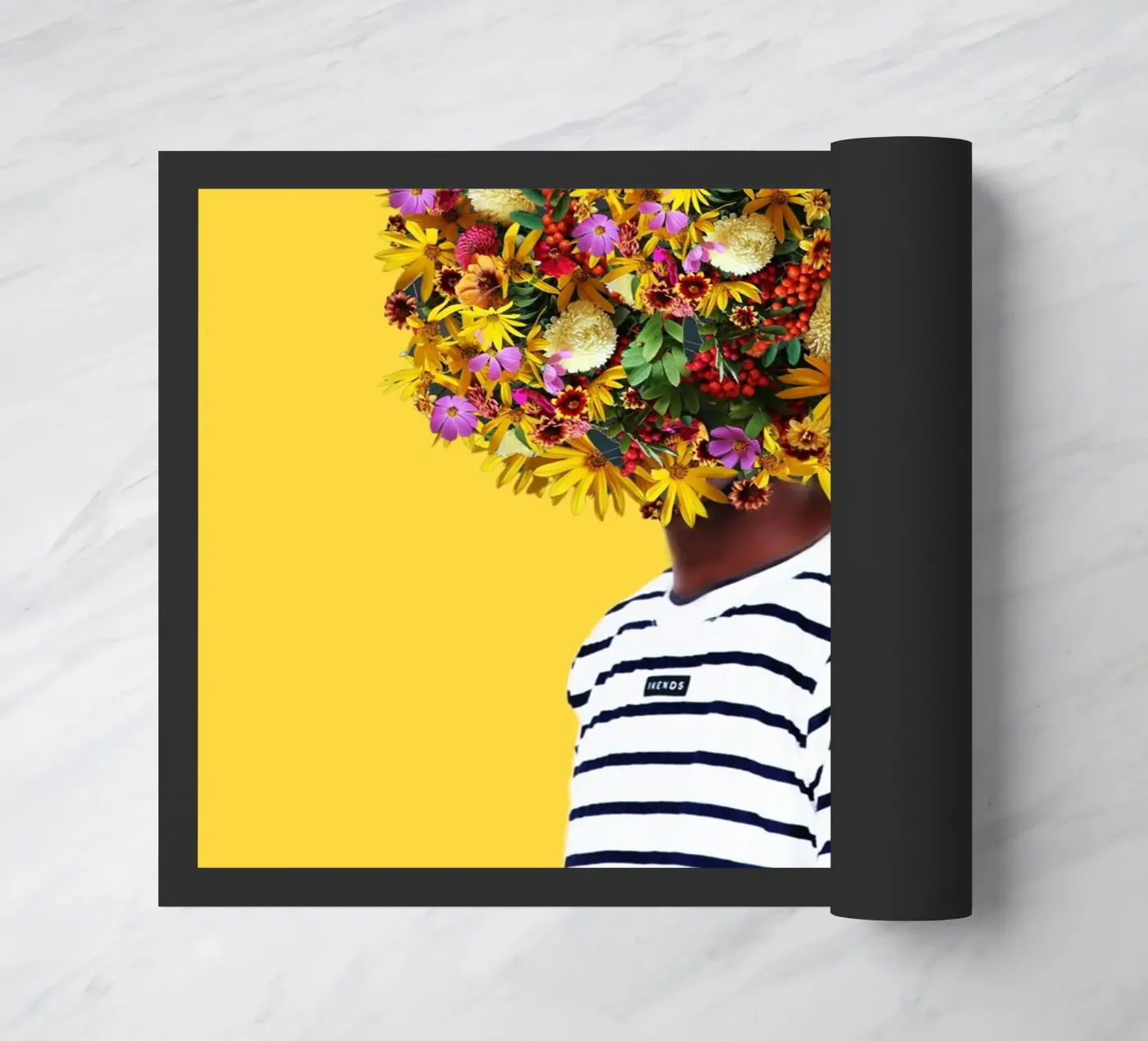 Afro Splendor deurmat van Mathudace Créas