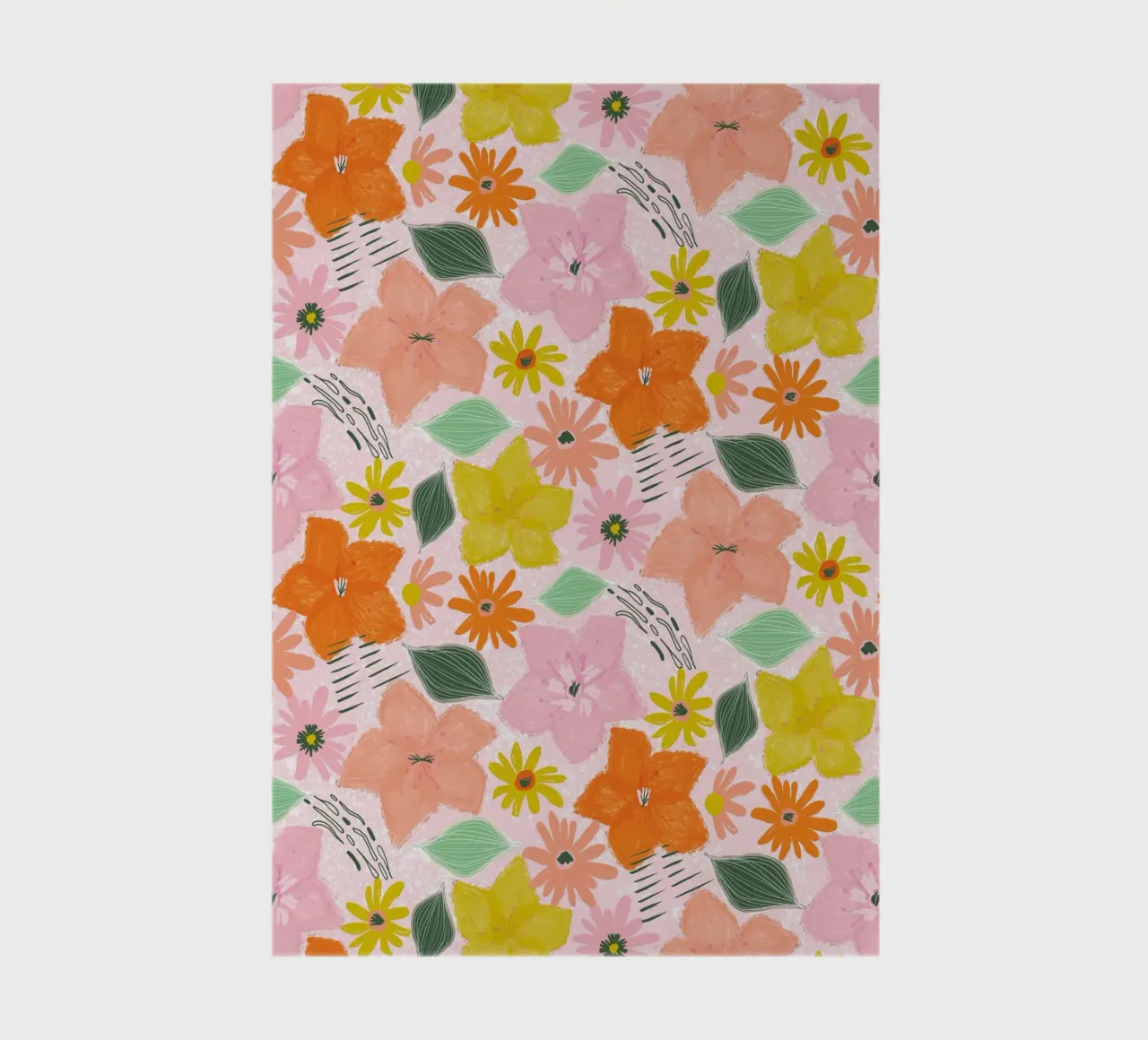 Boho Blooms notebook by nicigabrieldesigns