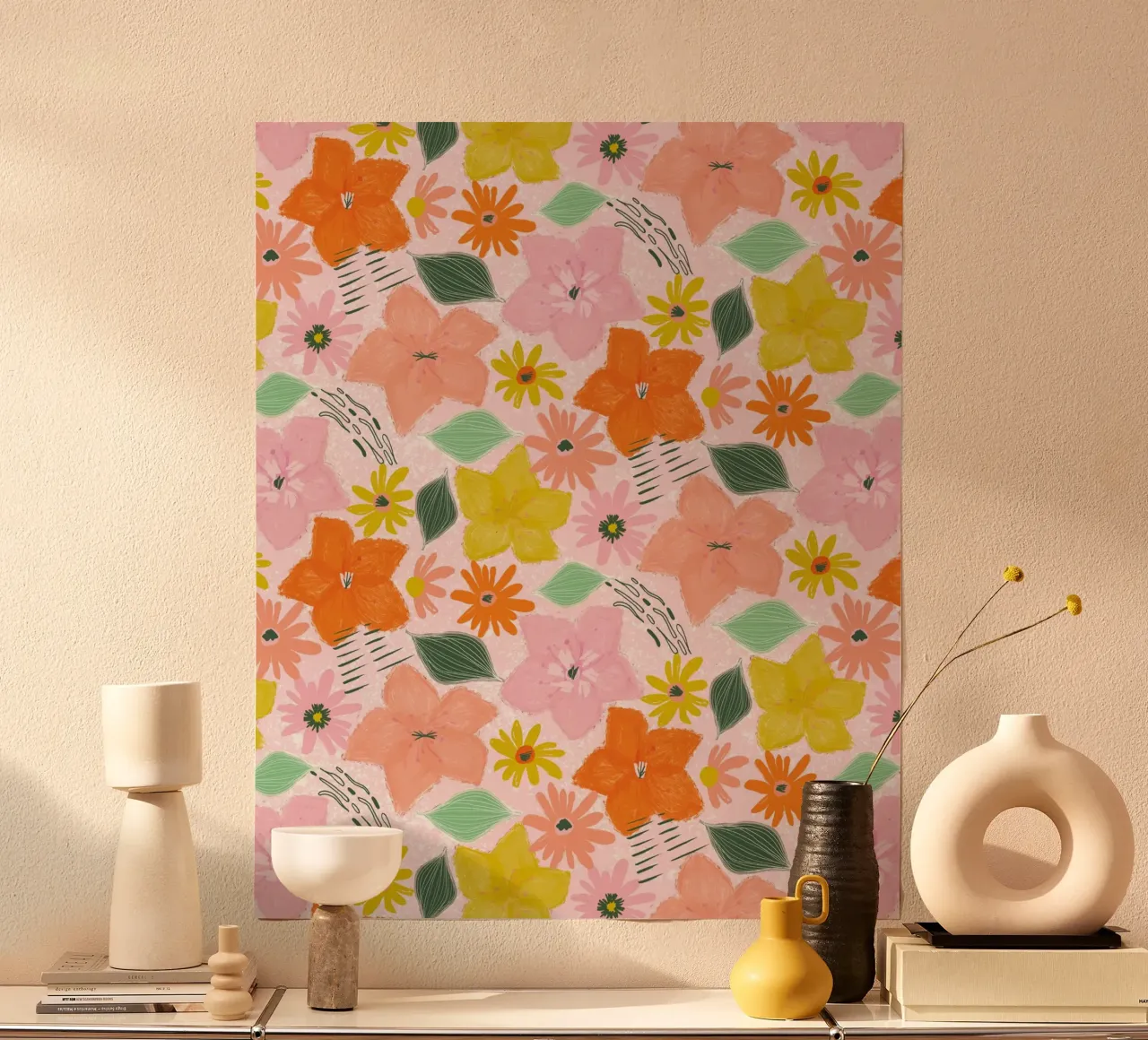 Boho Blooms poster da nicigabrieldesigns