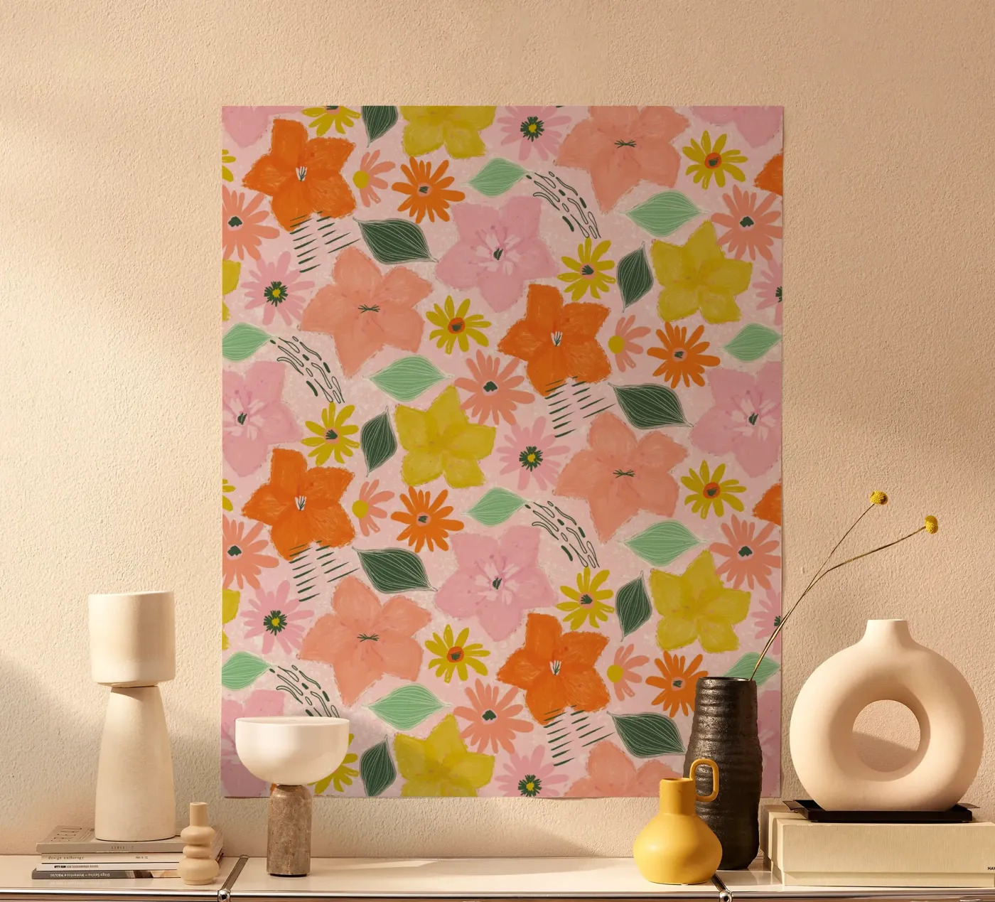 Boho Blooms poster da nicigabrieldesigns