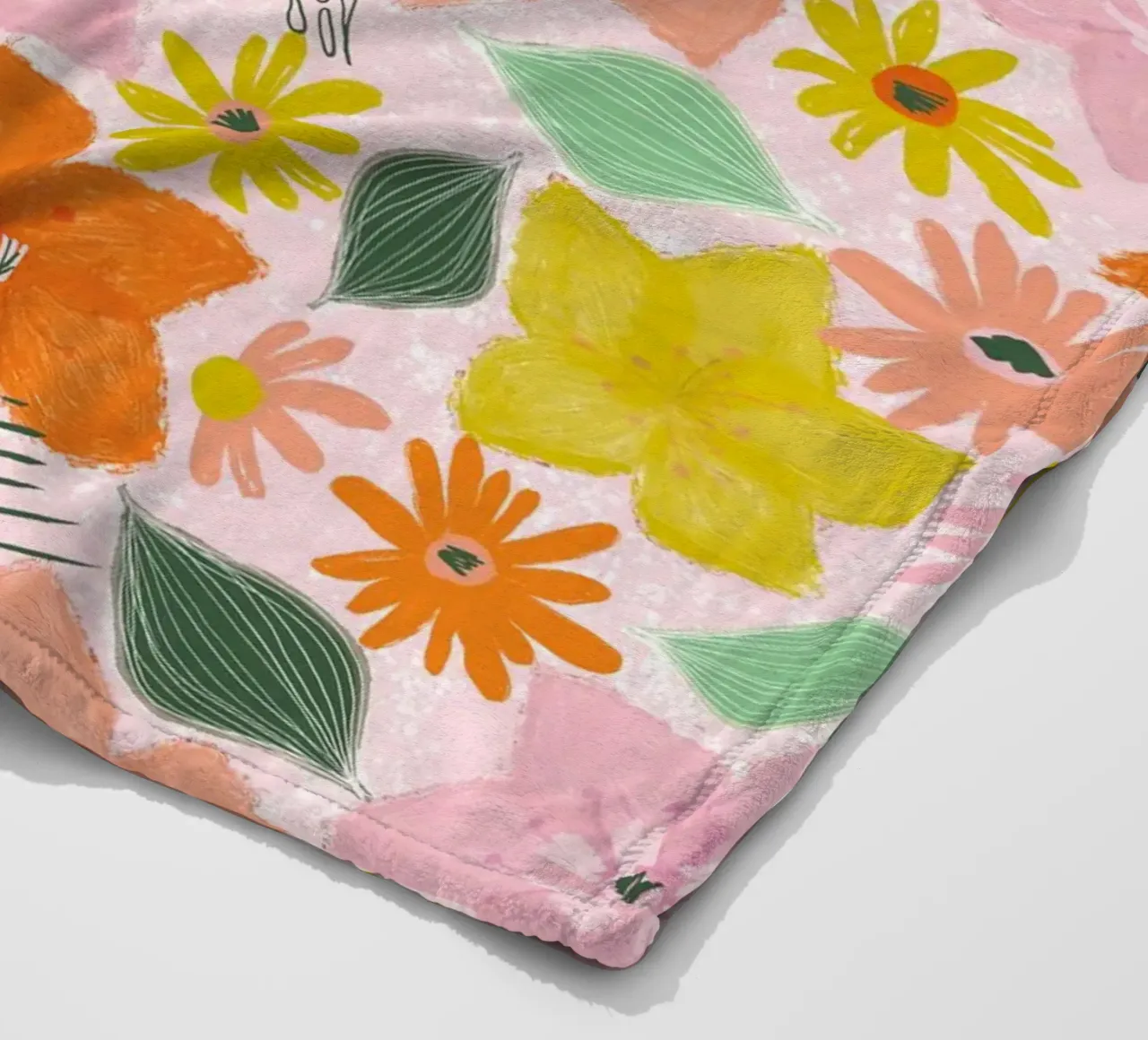 Boho Blooms coperta in pile da nicigabrieldesigns