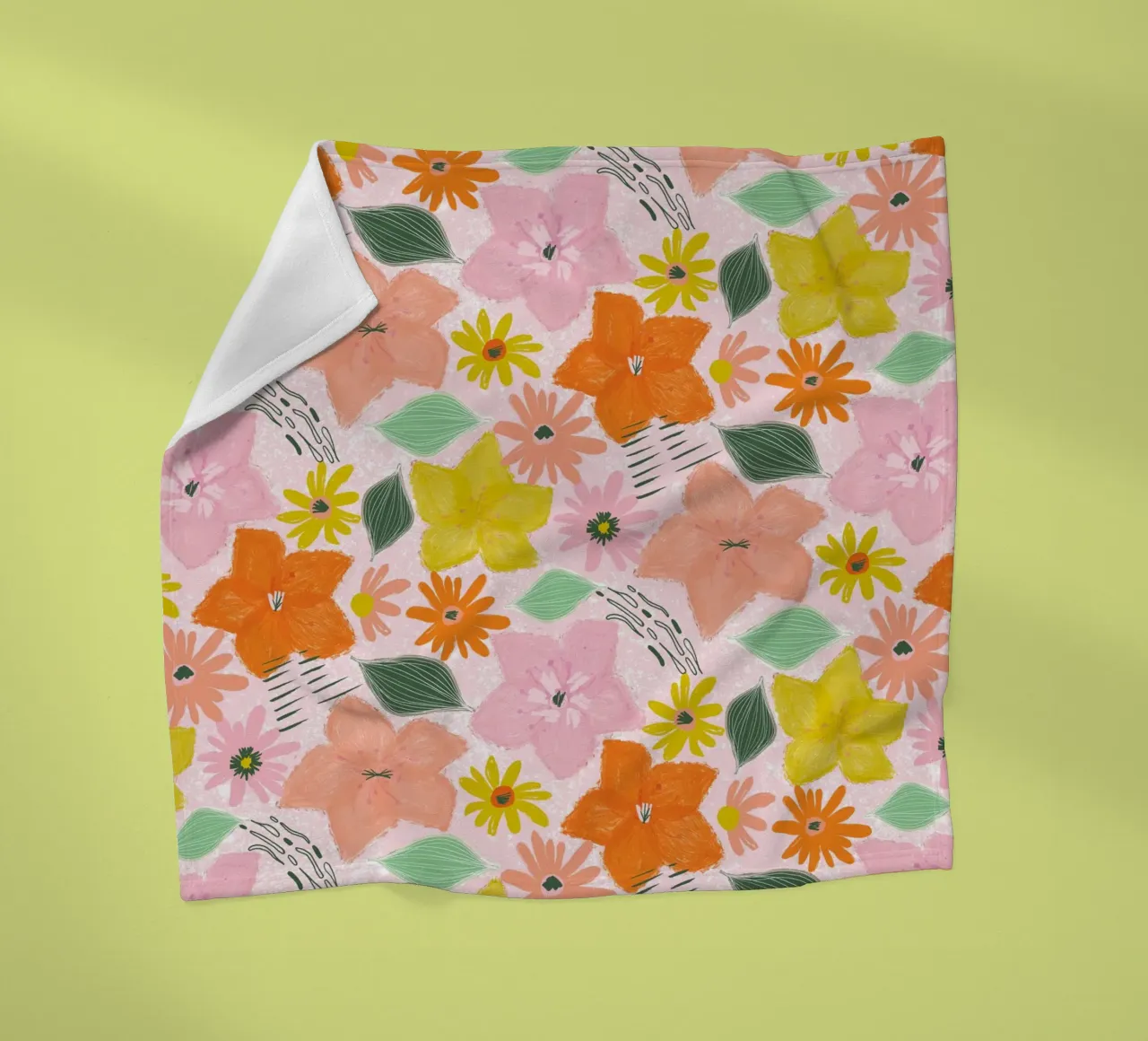 Boho Blooms coperta in pile da nicigabrieldesigns