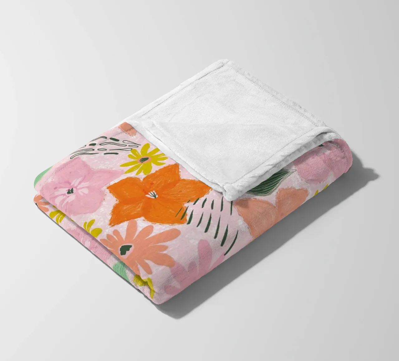 Boho Blooms coperta in pile da nicigabrieldesigns